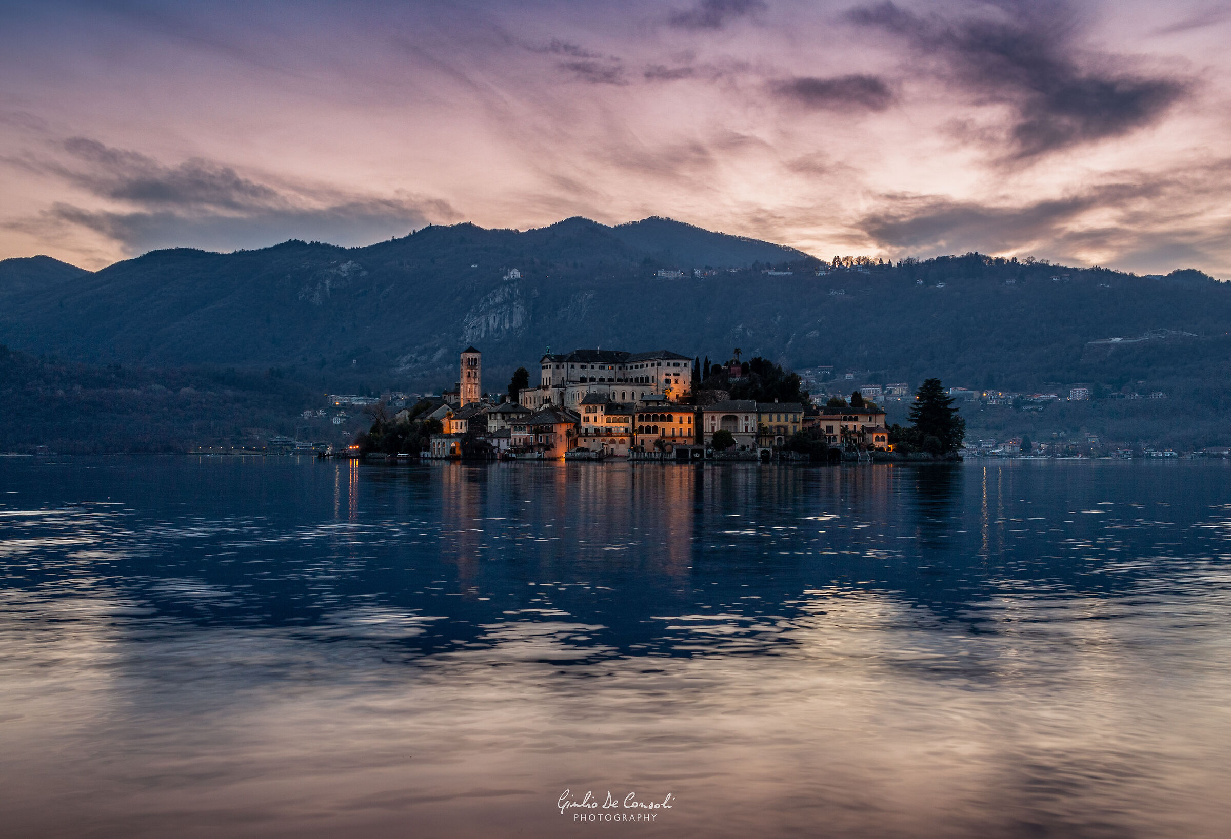 Blue hour on the lake