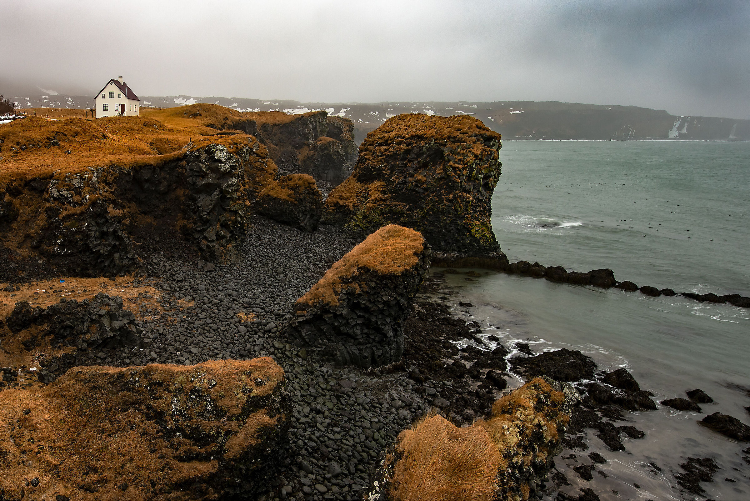 The fishing coast of Arnarstapi. Iceland.