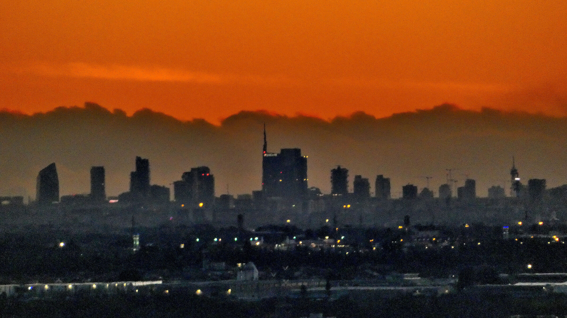 Evening impressions of Milan City