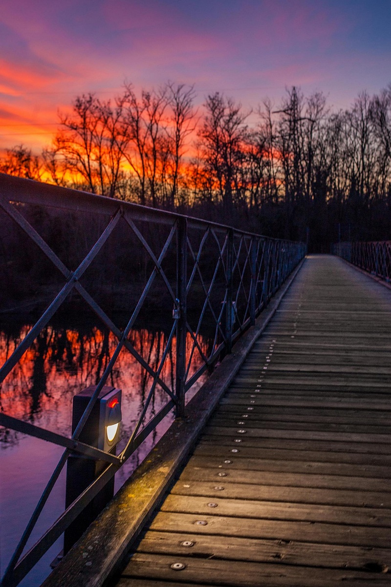 Ponte di ferro a  Fara d'Adda