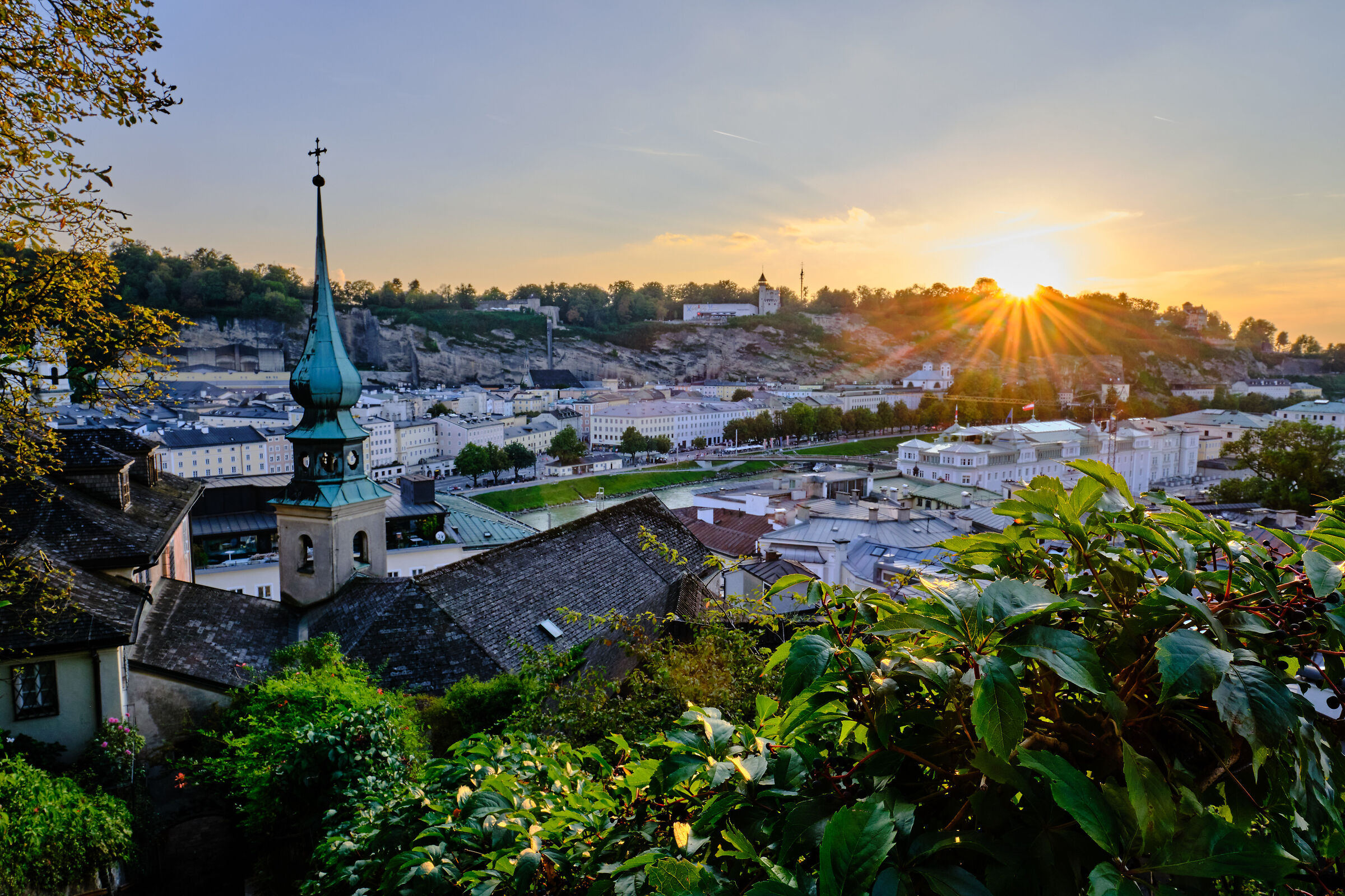 tramonto a Salisburgo