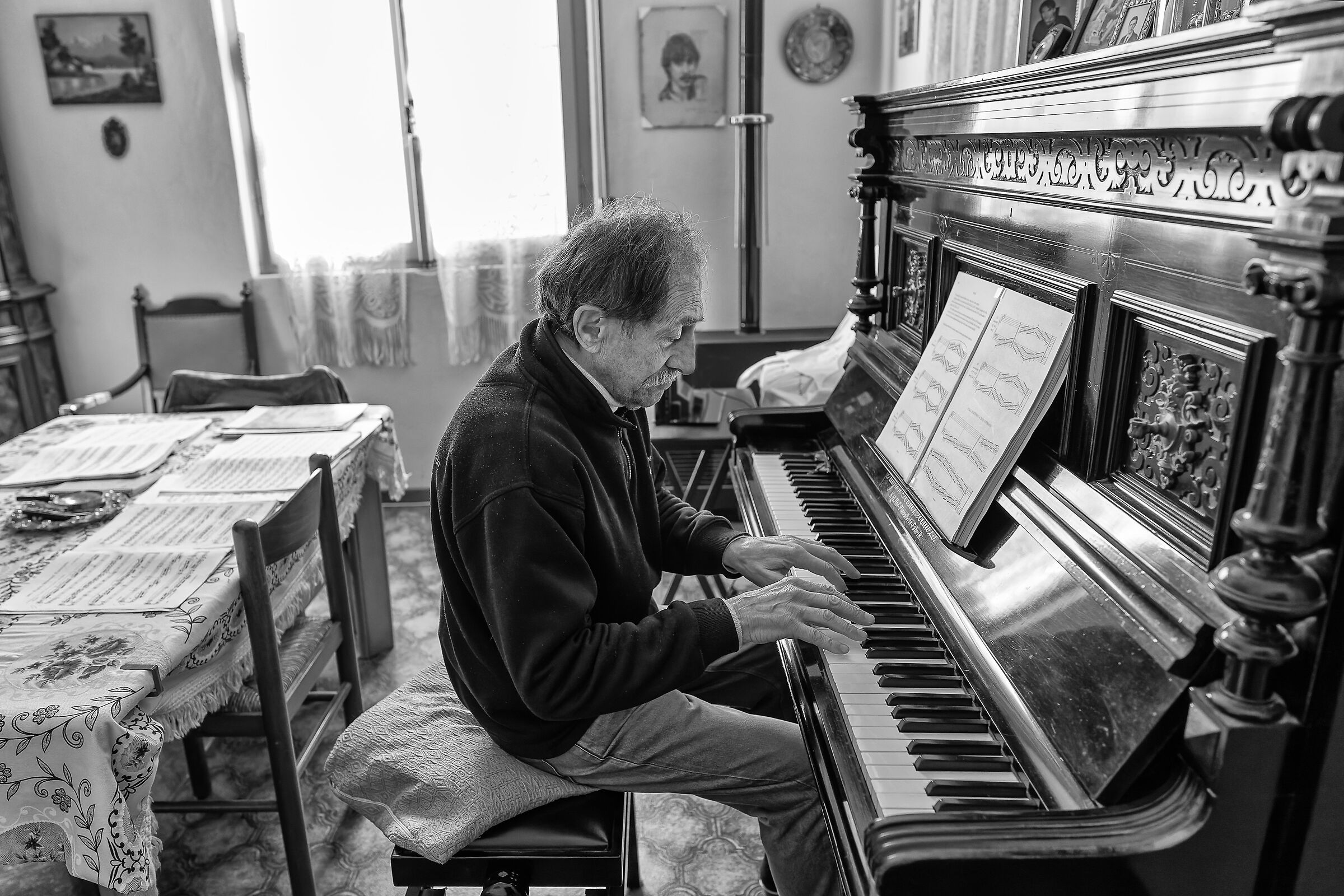 Enrico at the piano