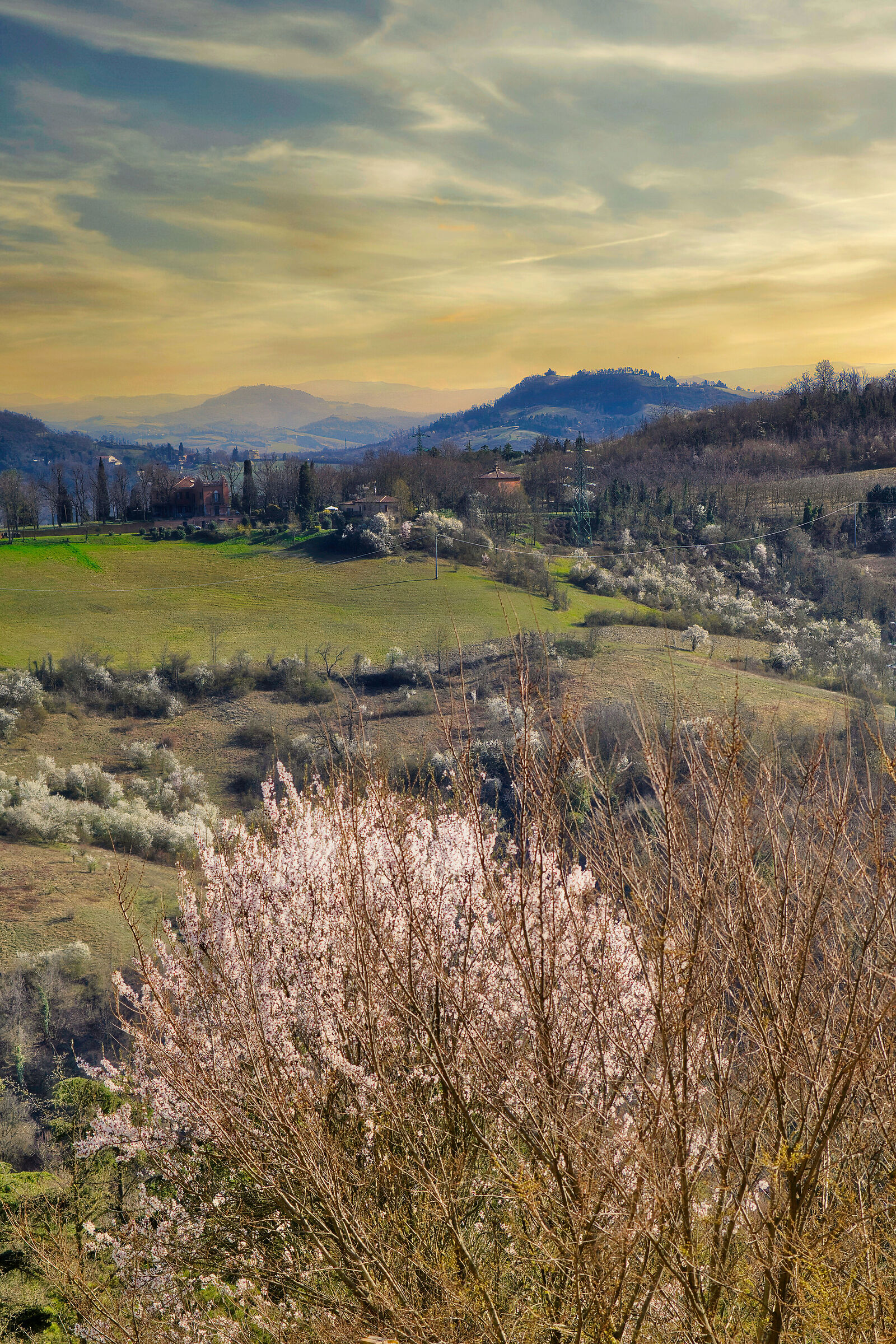 Inizio di primavera sui colli bolognesi