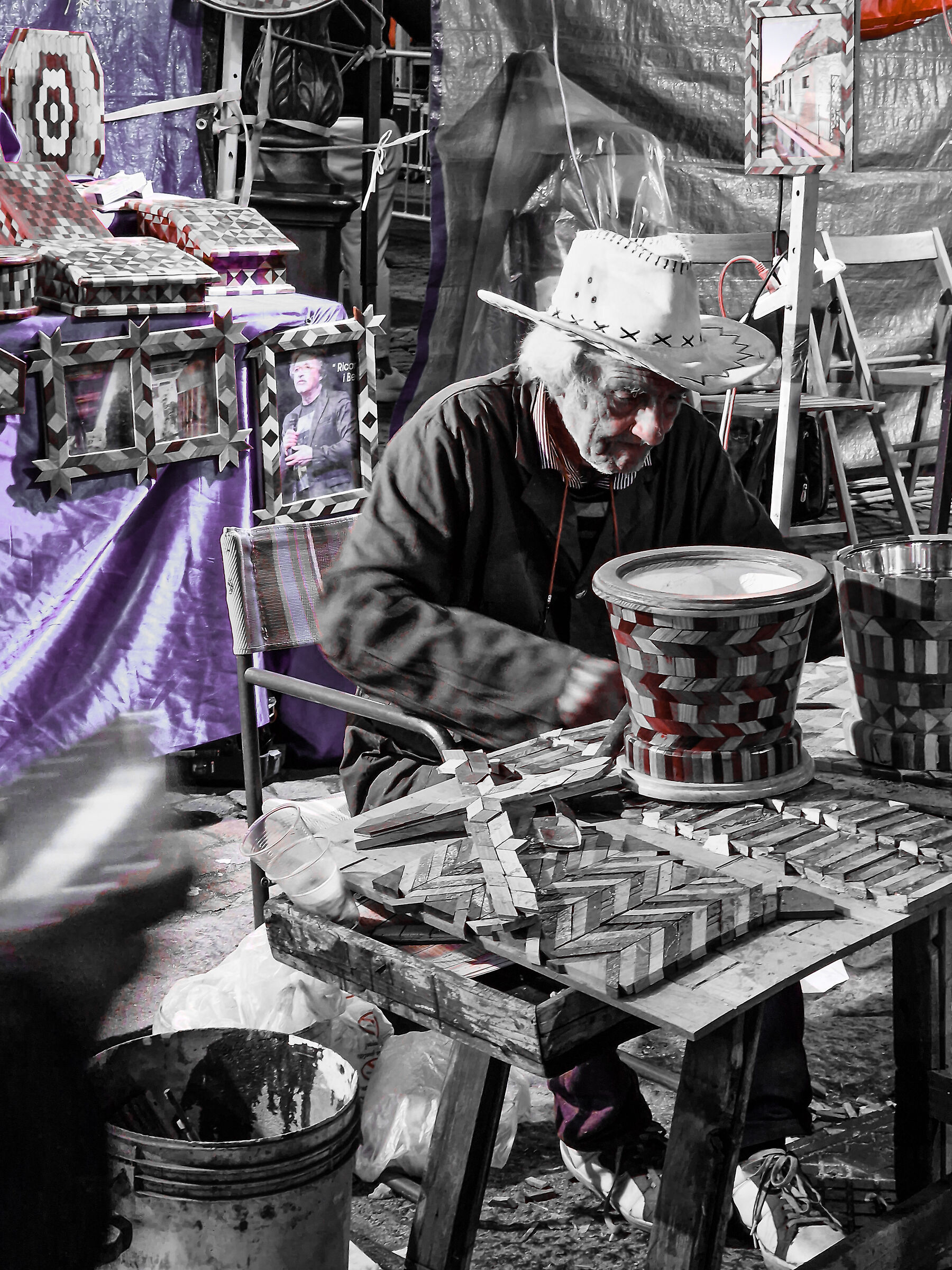 Man working