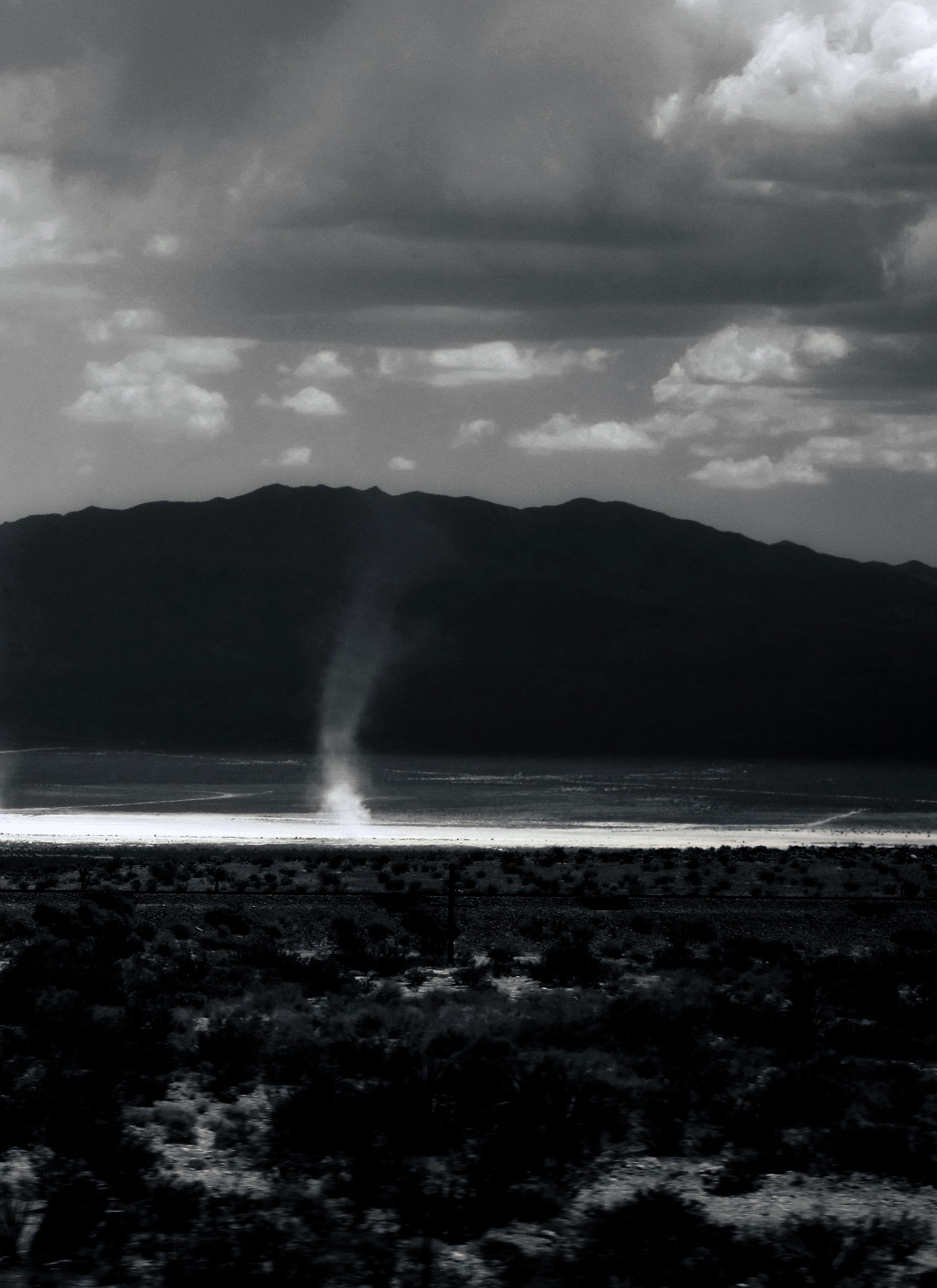 Mini cyclone in the Mojave Desert