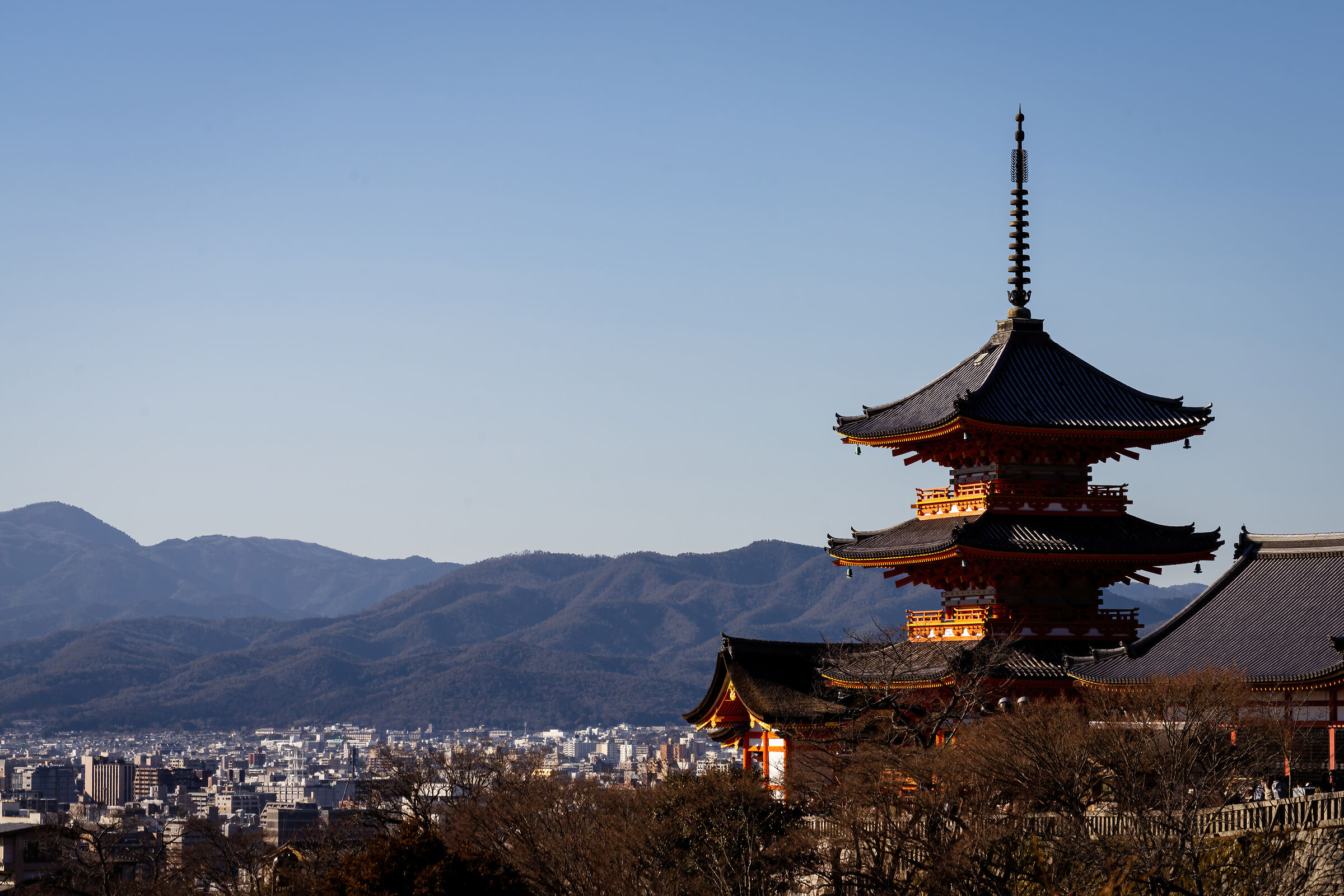 I templi di Kyoto che sovrastano la città
