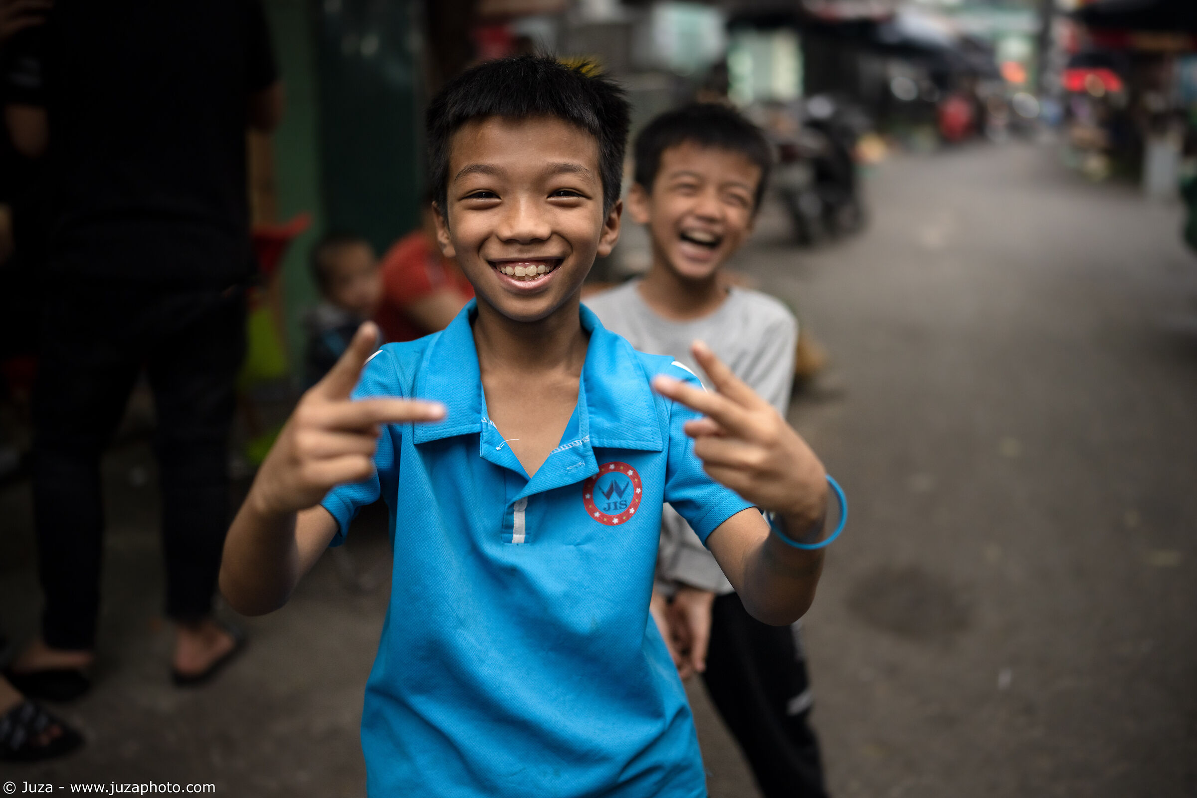 Children on the streets of Hanoi