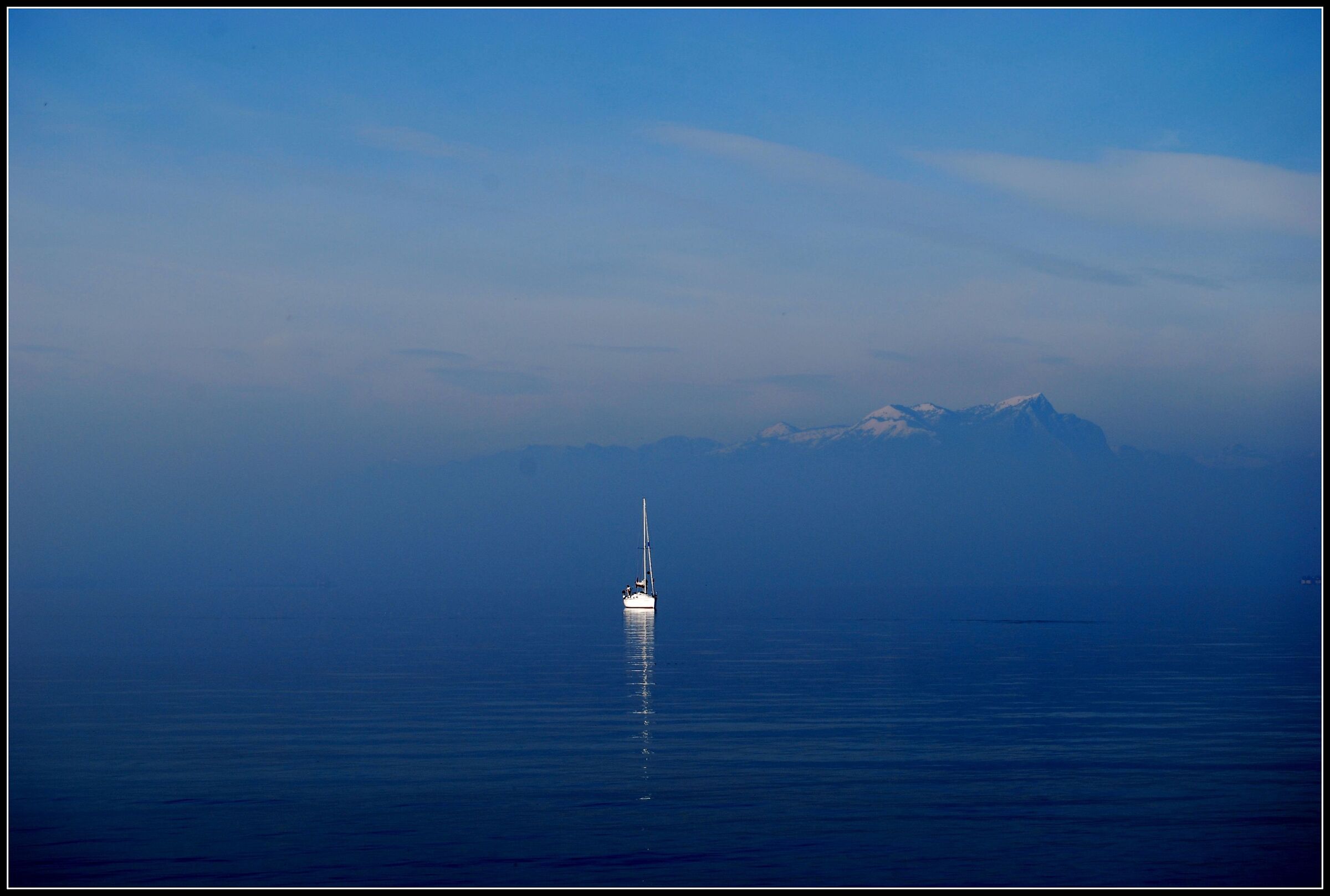 BOAT IN THE BLUE'