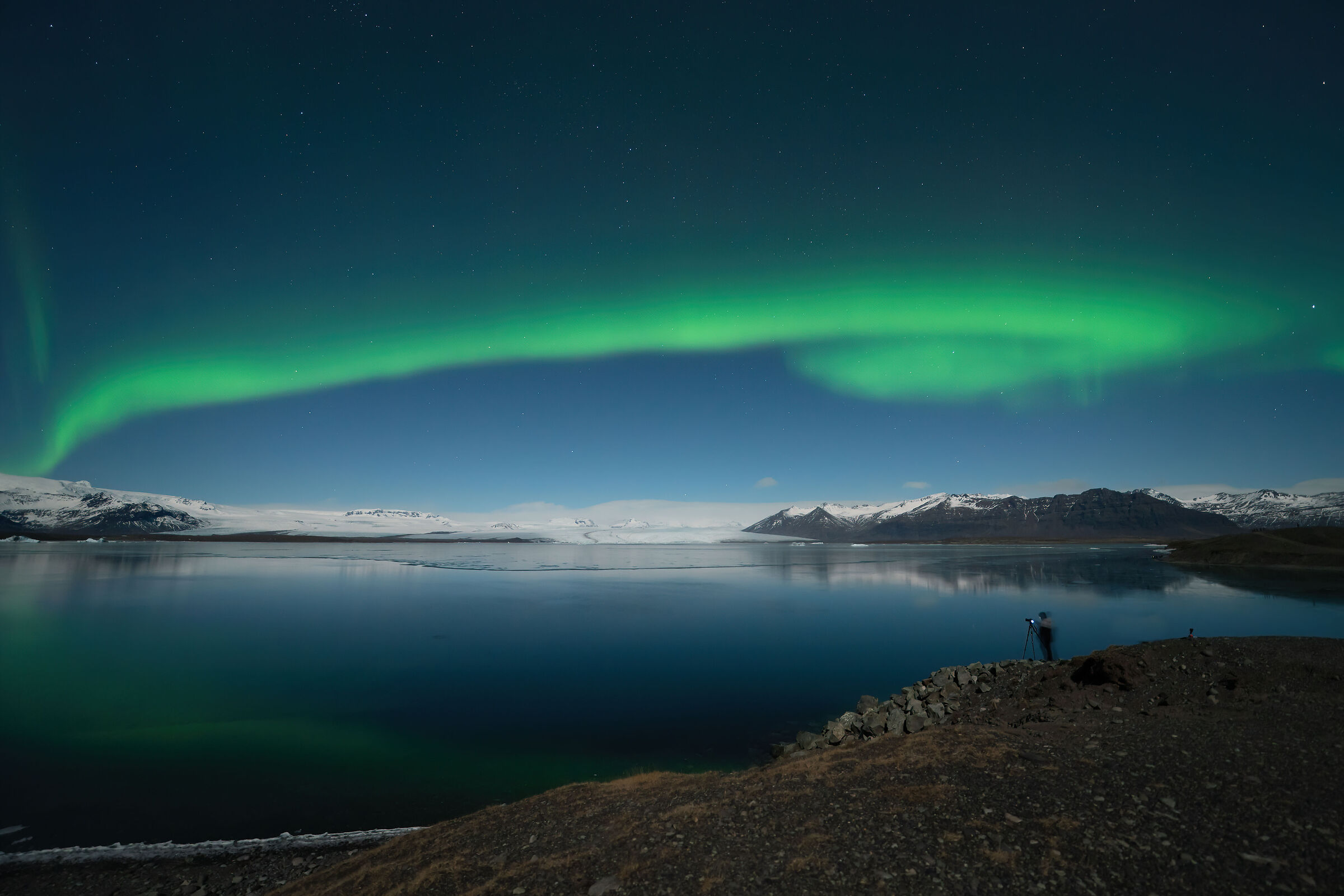 aurora al chiaro di Luna