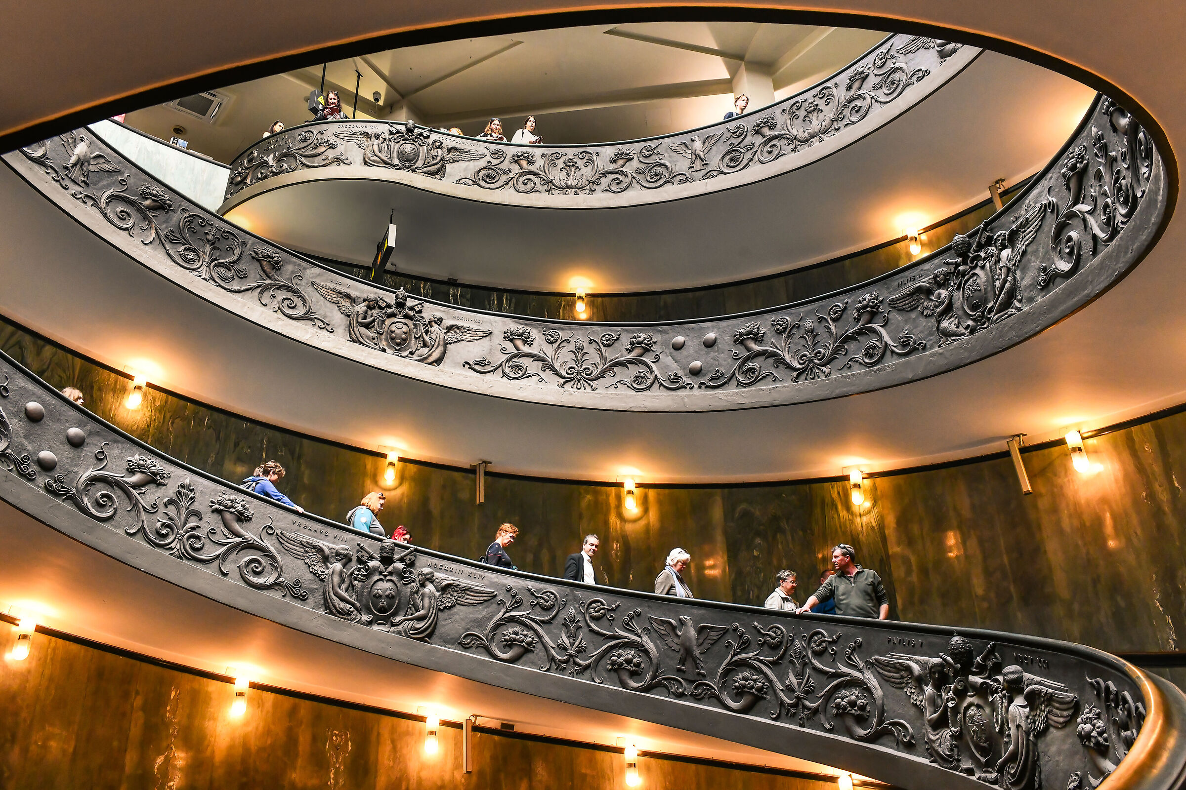 Exit staircase from the Vatican Museums