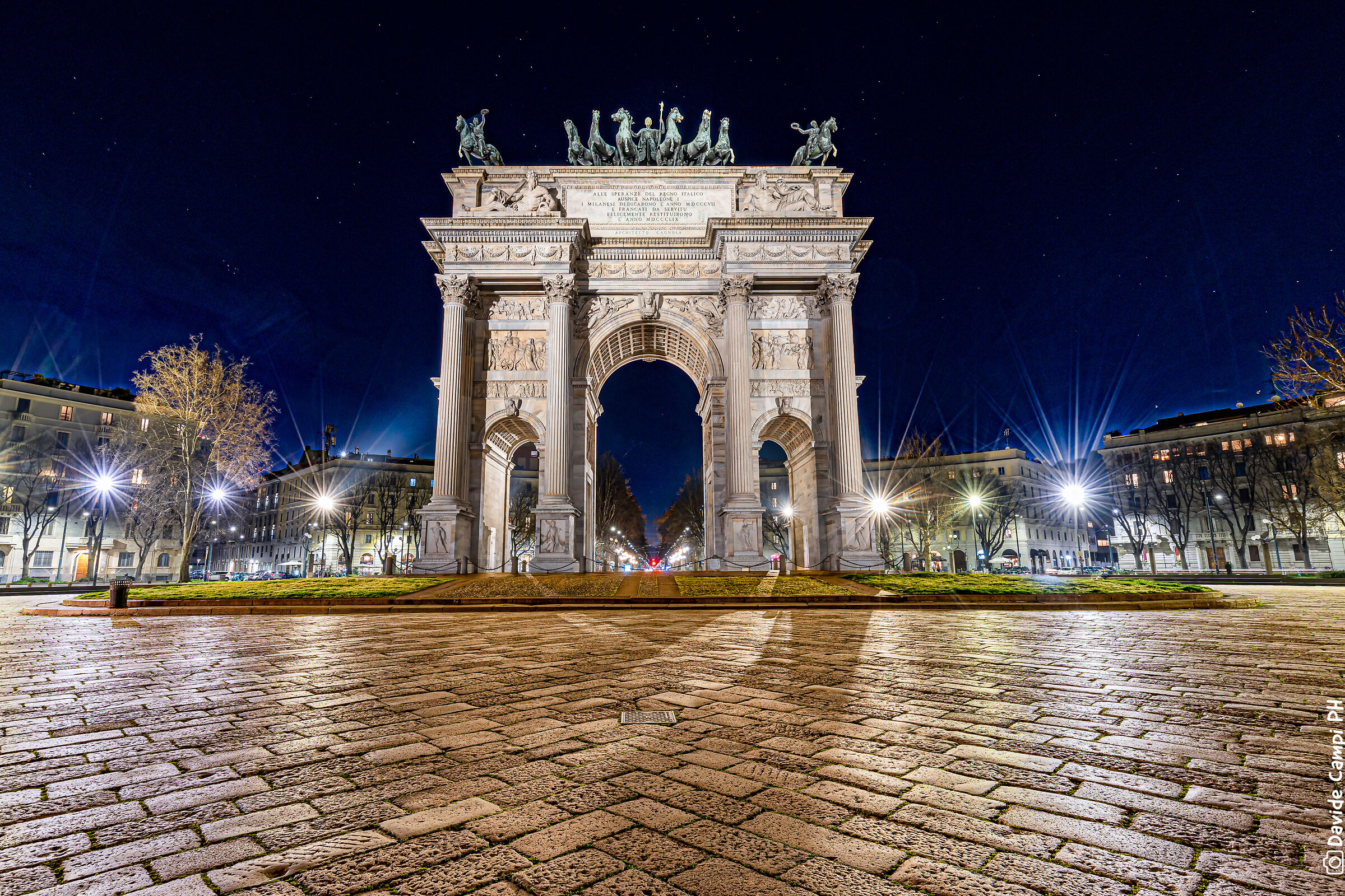 Arco della Pace by Night