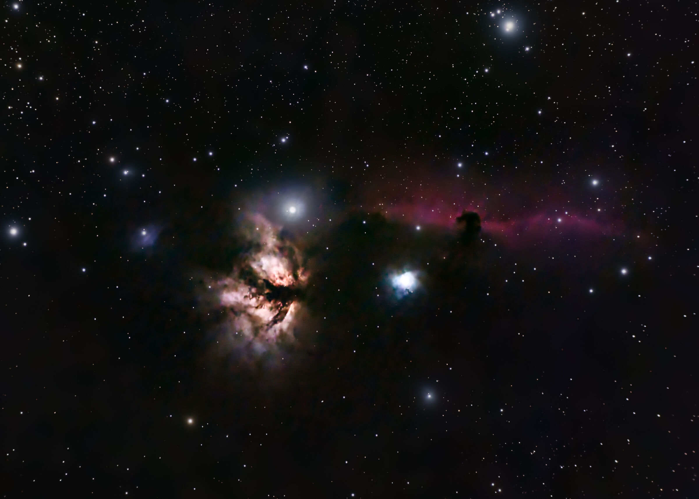 Flame Nebula and Horsehead