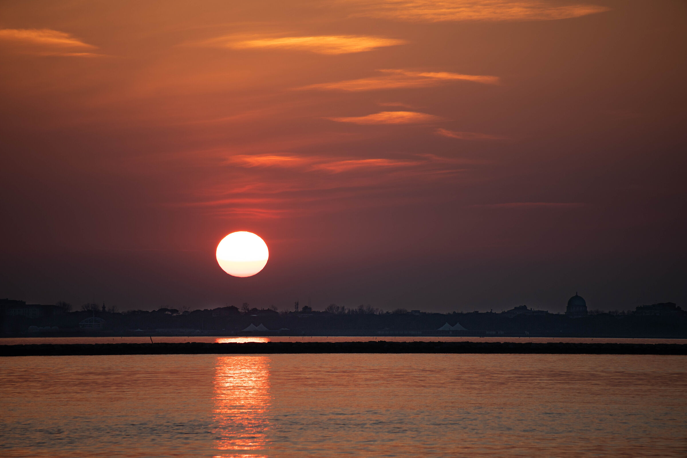 Tramonto in laguna veneta