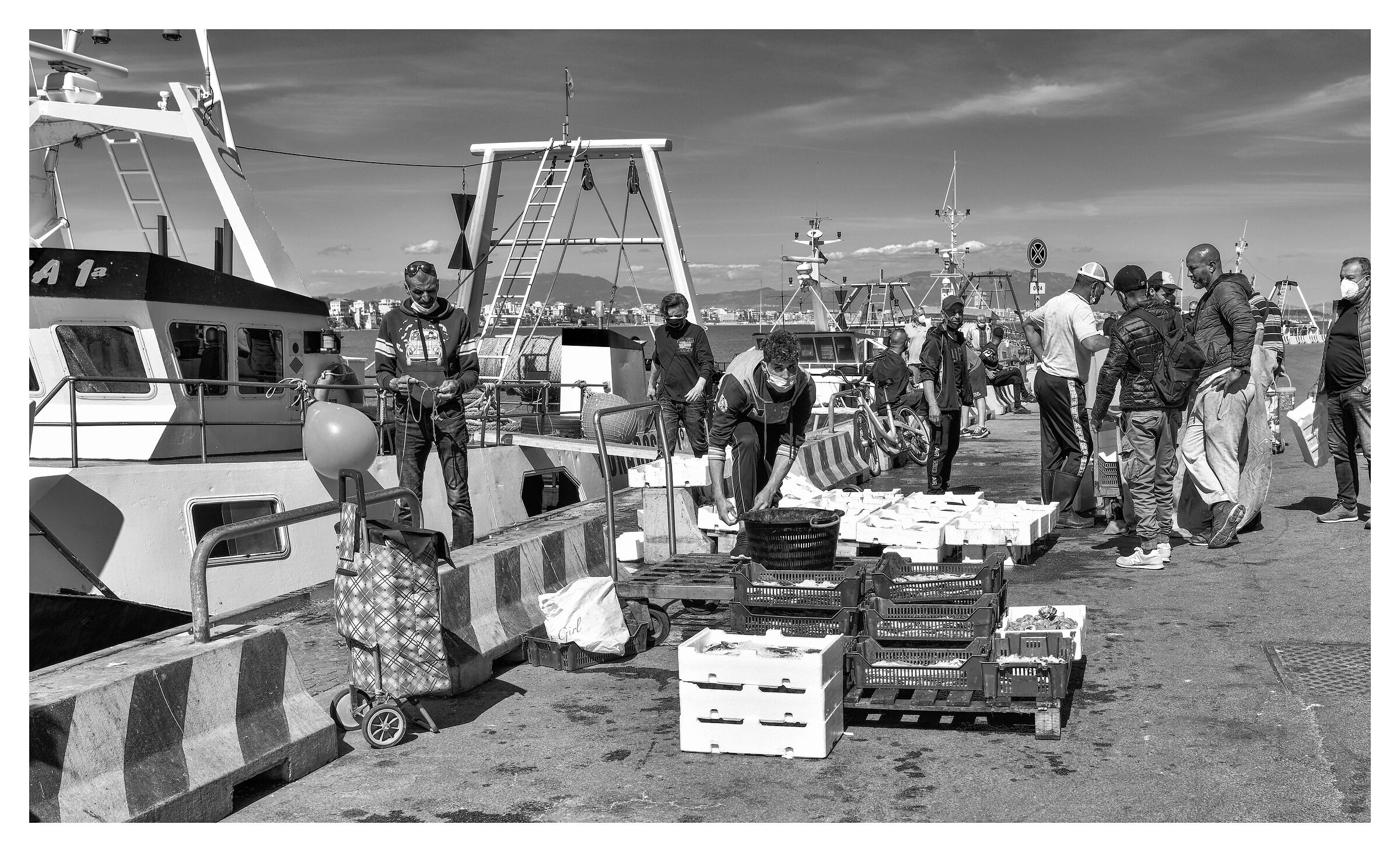 Porto di Anzio-Il pescato del giorno