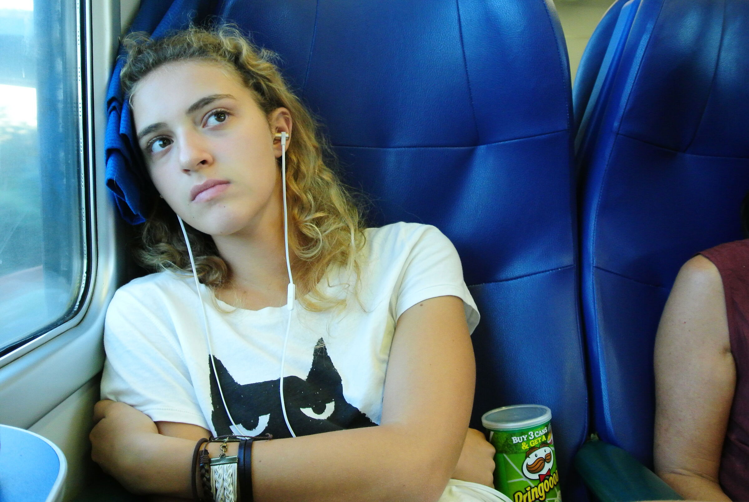 Absorbed with music.....