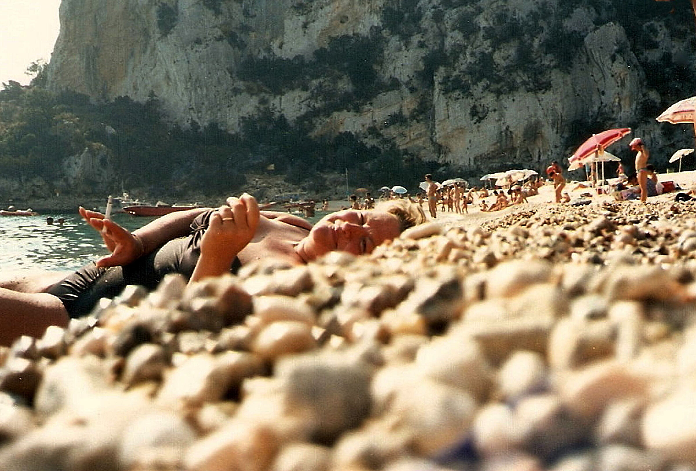 Cala Luna seen from below