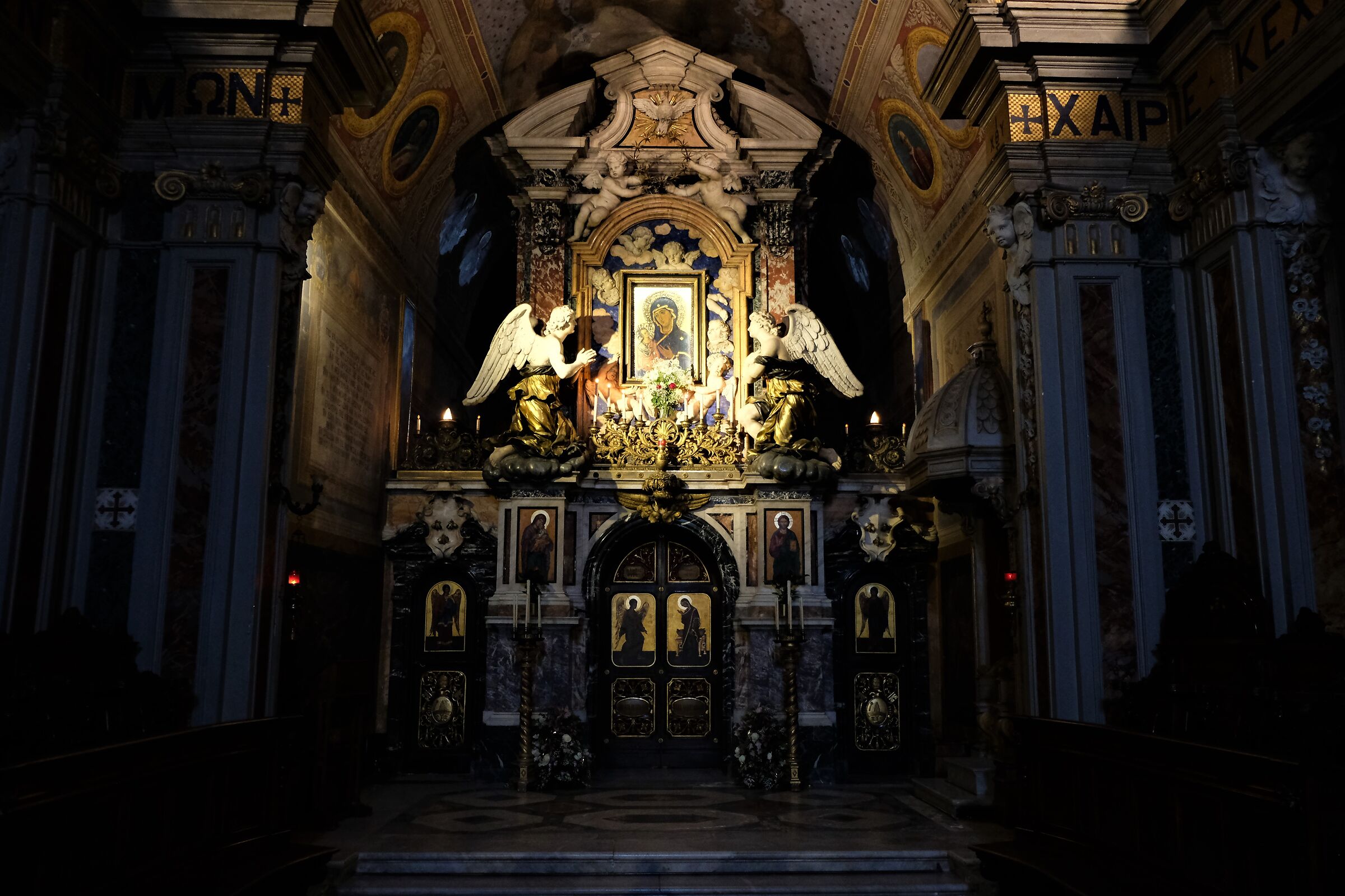 Grottaferrata - l'altare dell'Abazia