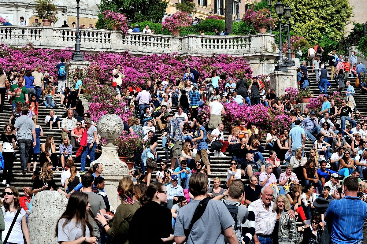 Primavera 2013 a Trinità dei Monti (Roma)