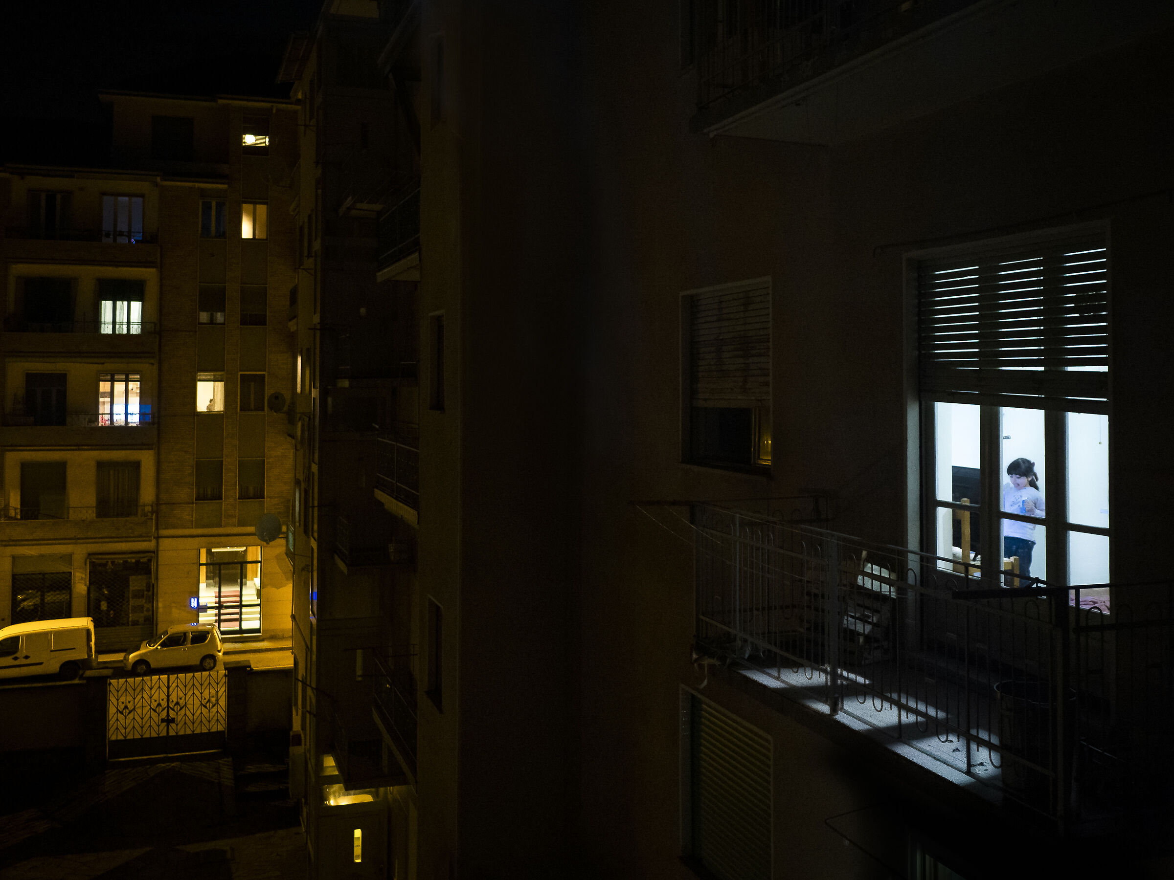 From the window