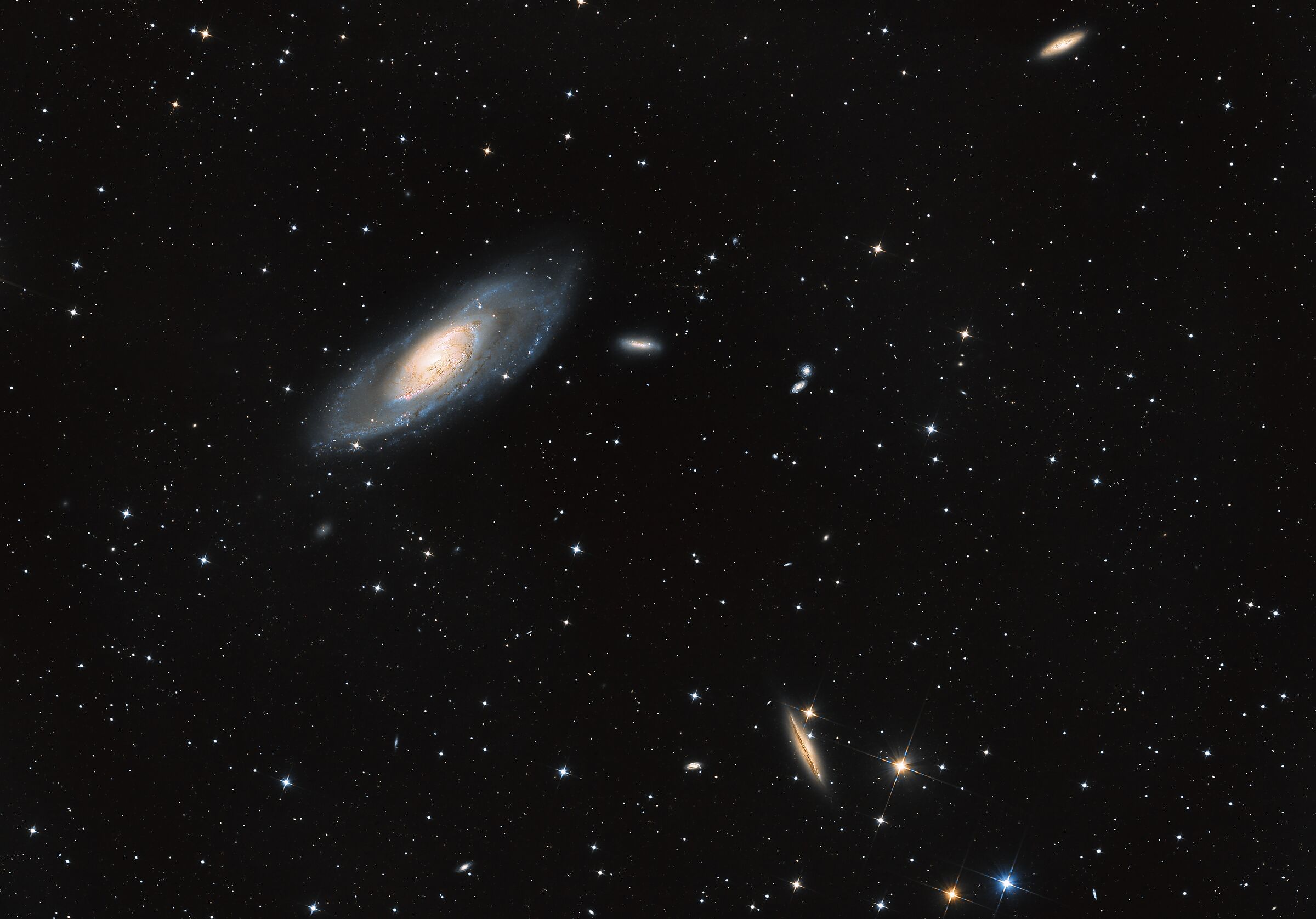 In and around M106