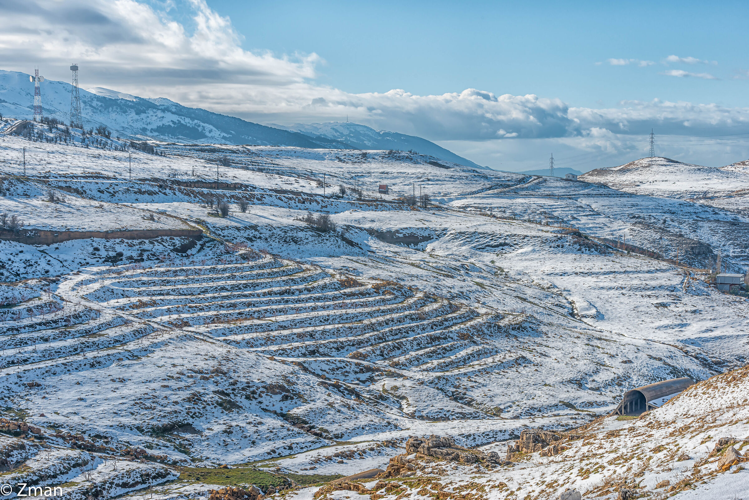 Rolling HIlls and Snow