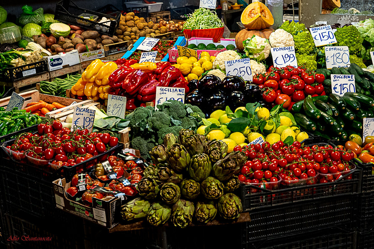 The vegetable counter