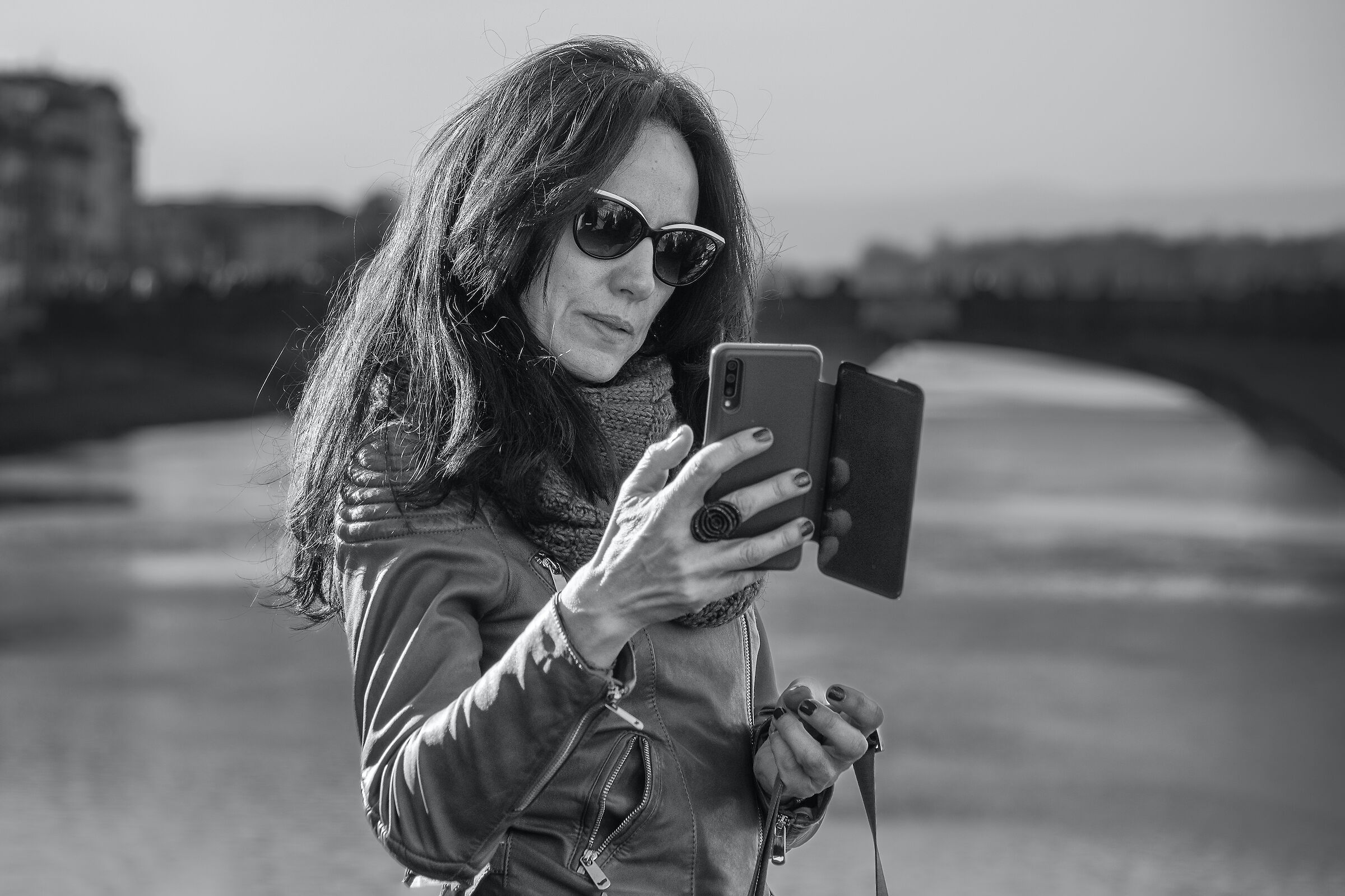 selfie on Ponte Vecchio