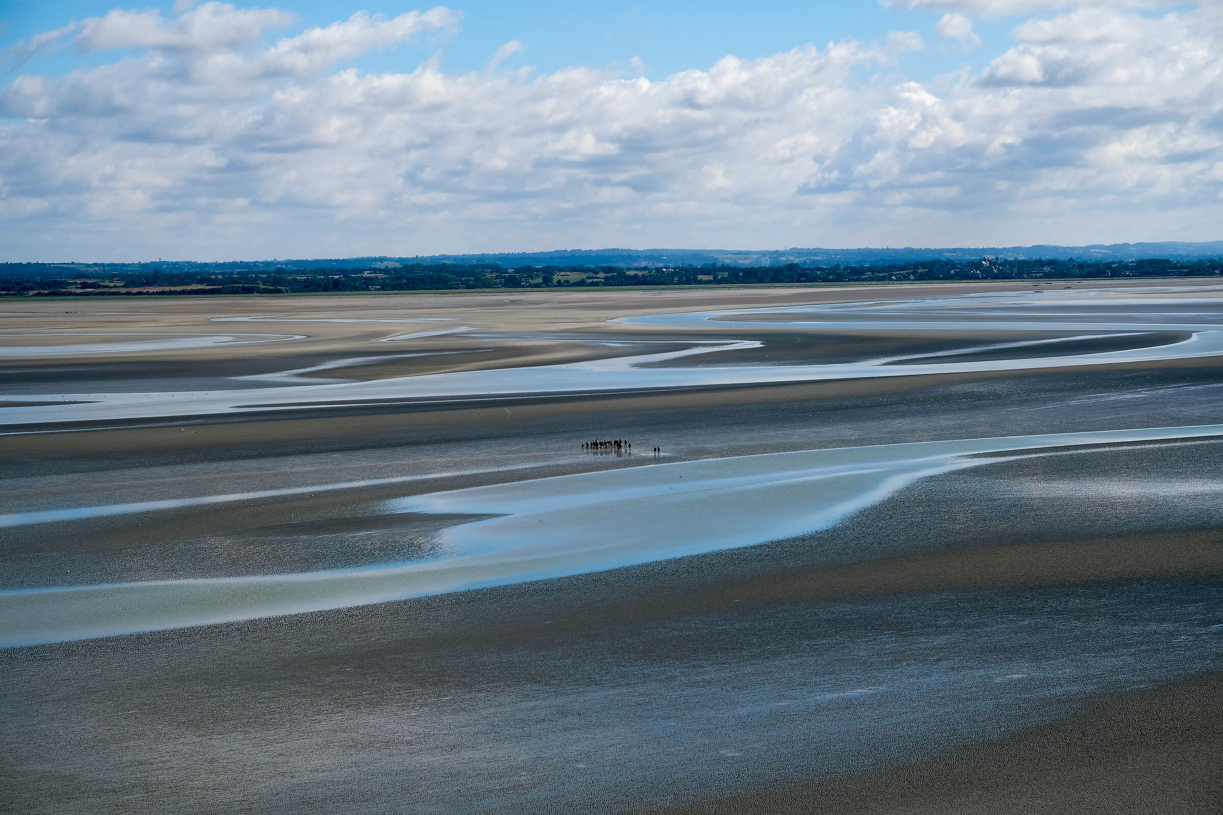Bassa marea a mont saint michel