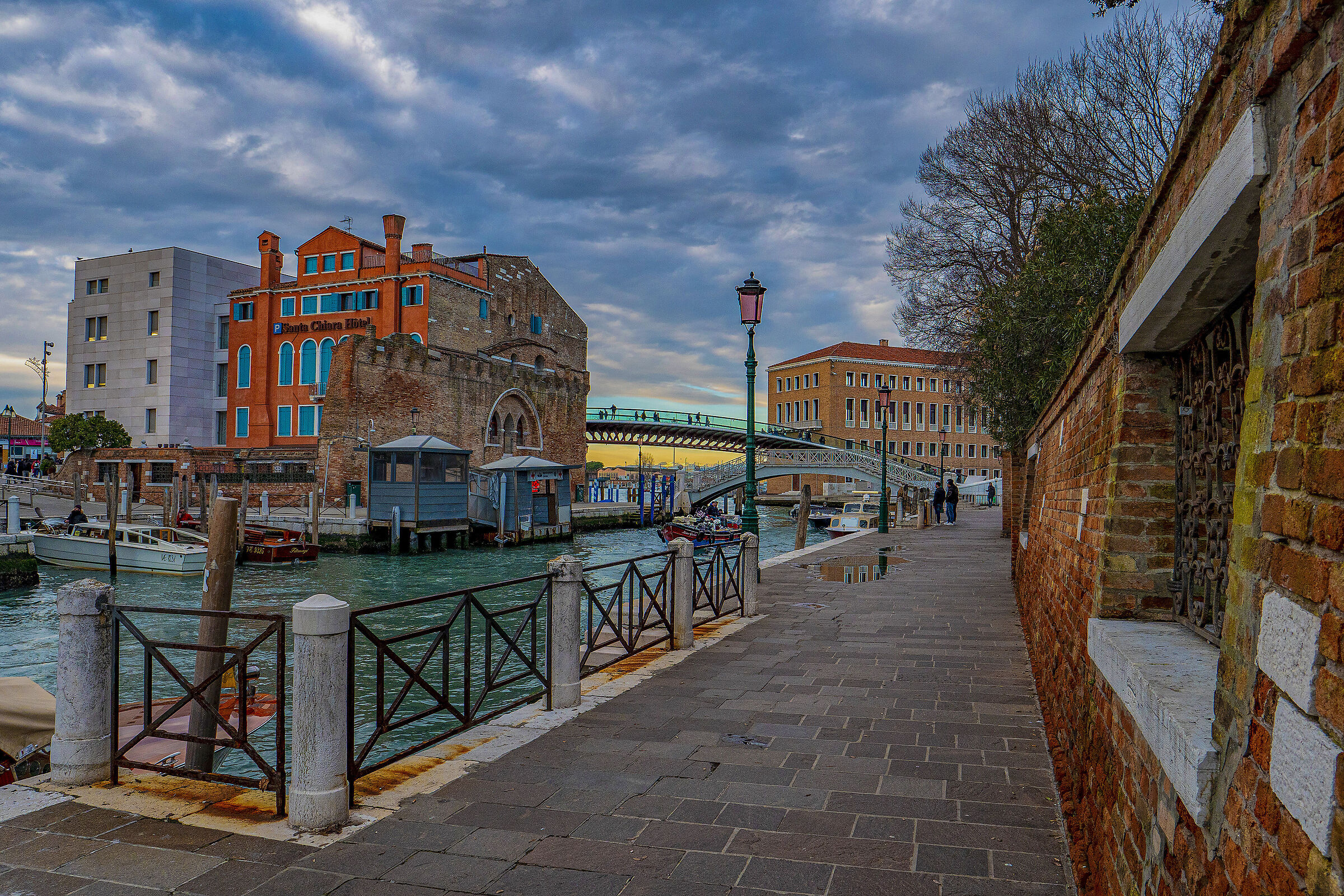 Towards the Calatrava Bridge - Venice