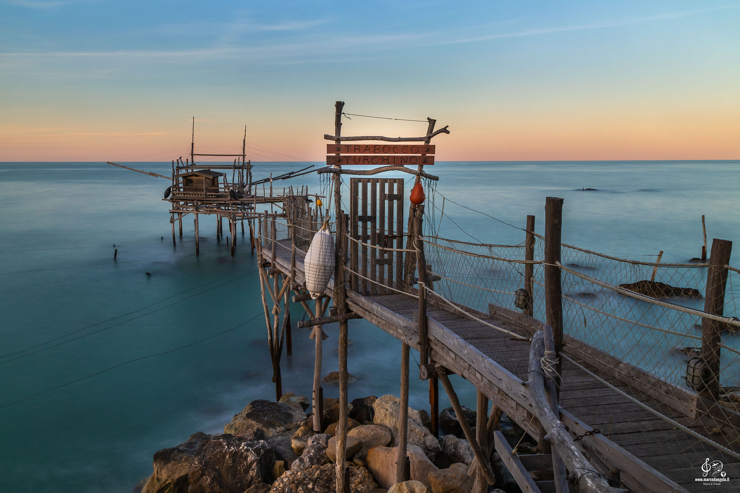 Trabocco Turchino al tramonto