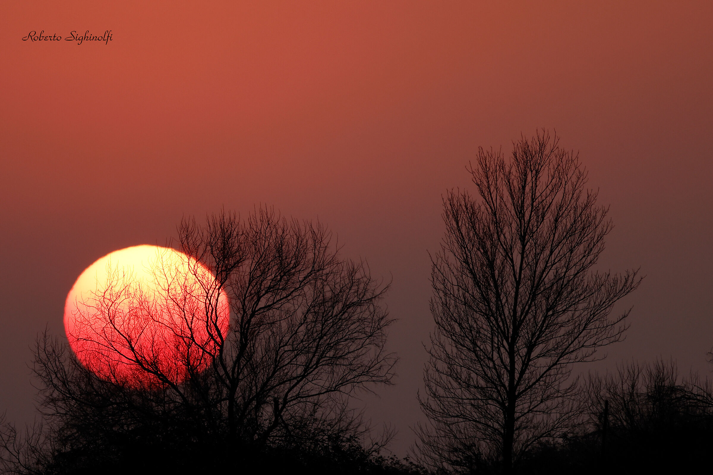 Tramonto rosso