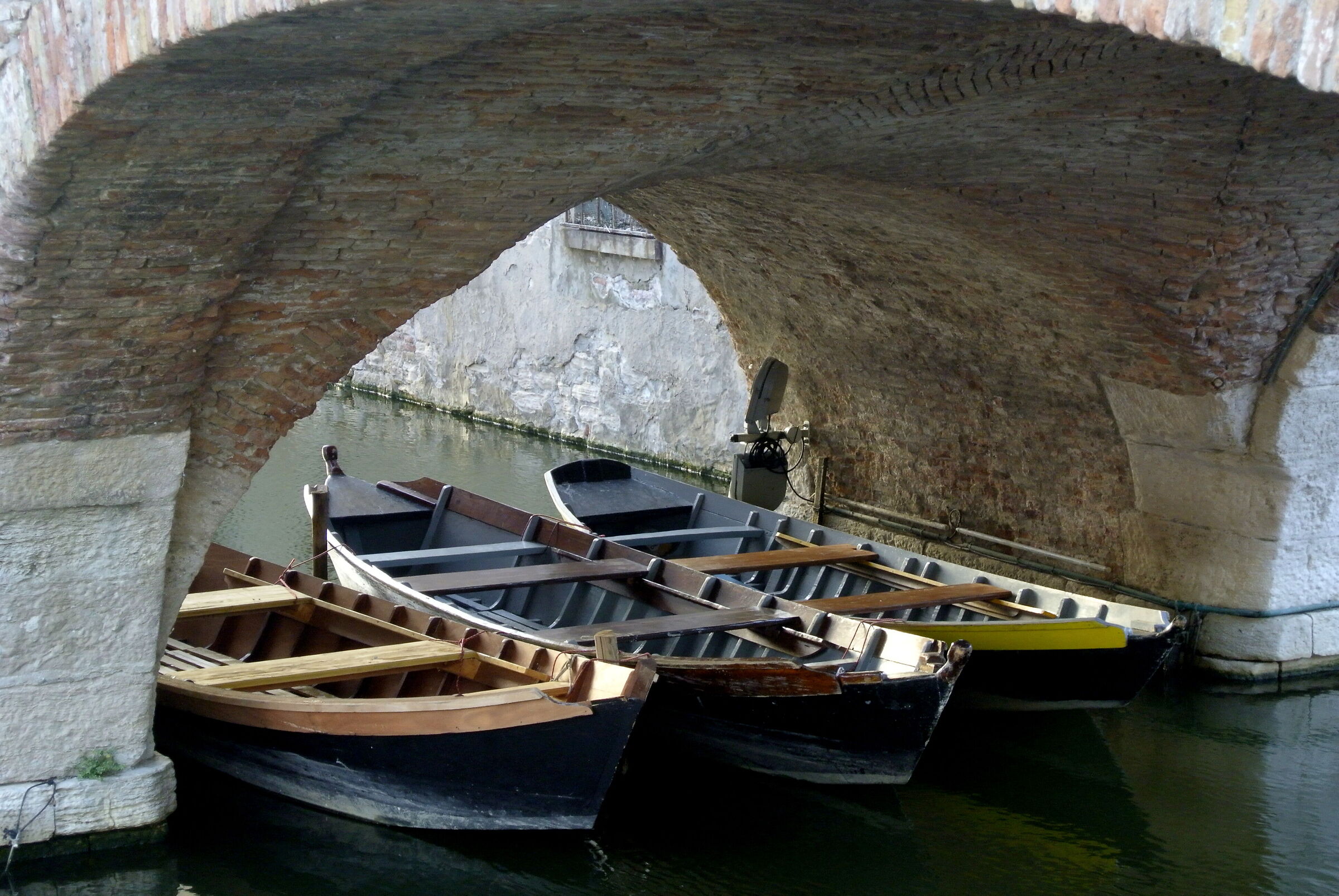 boat shelter in Comacchio