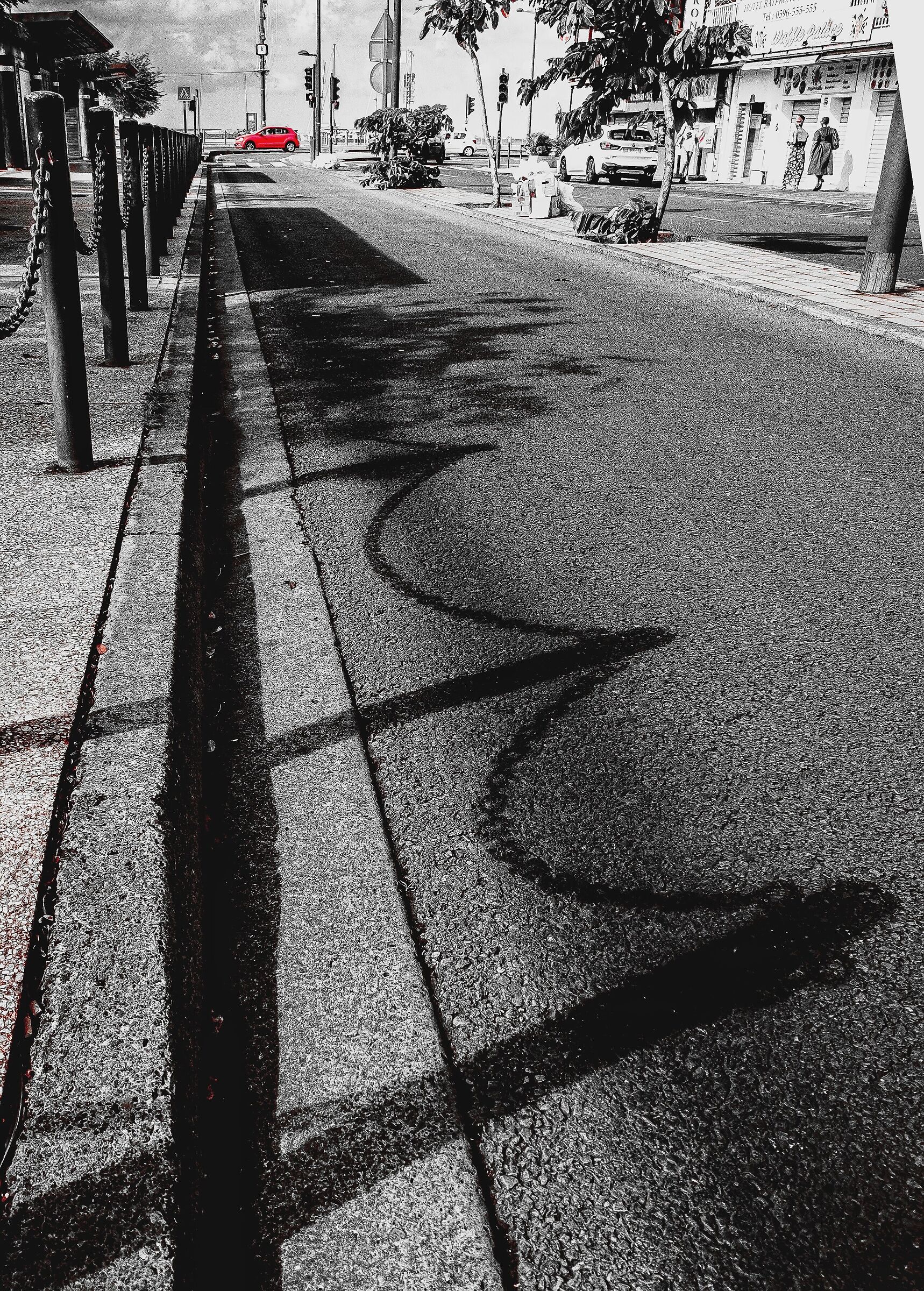 In street