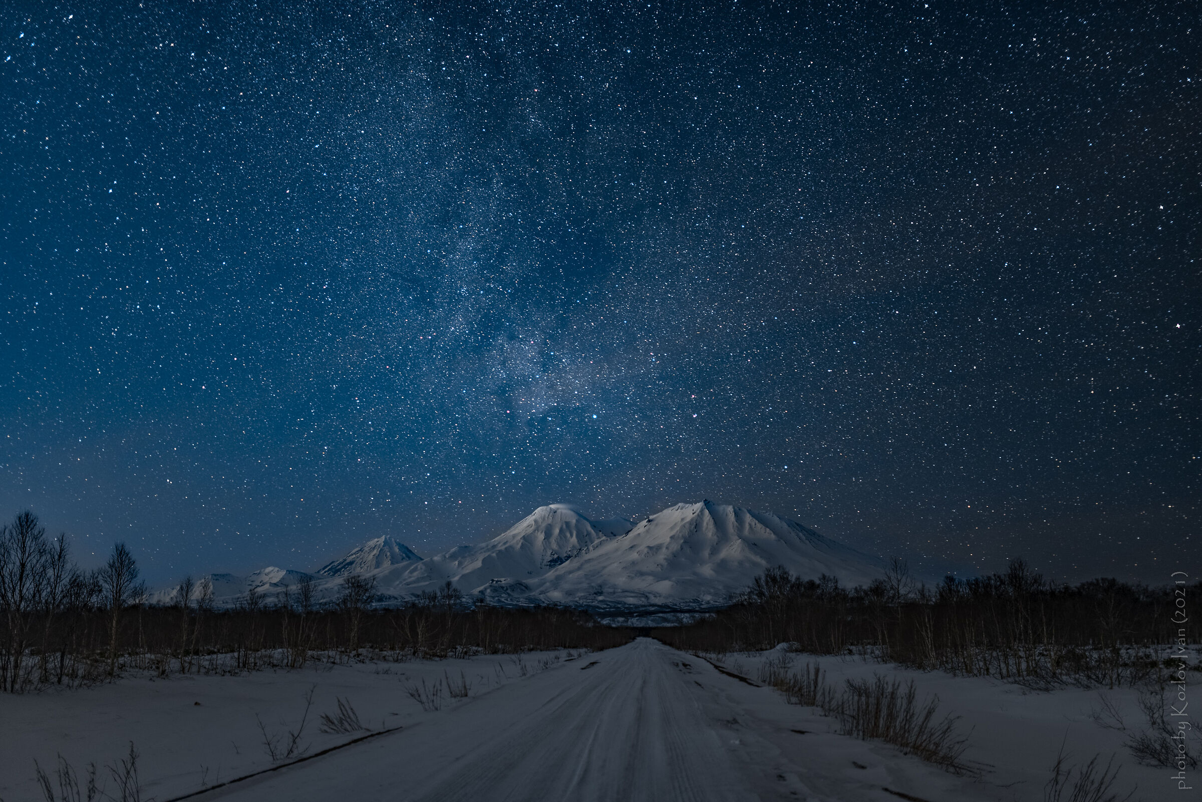 Cielo stellato. Kamchatka
