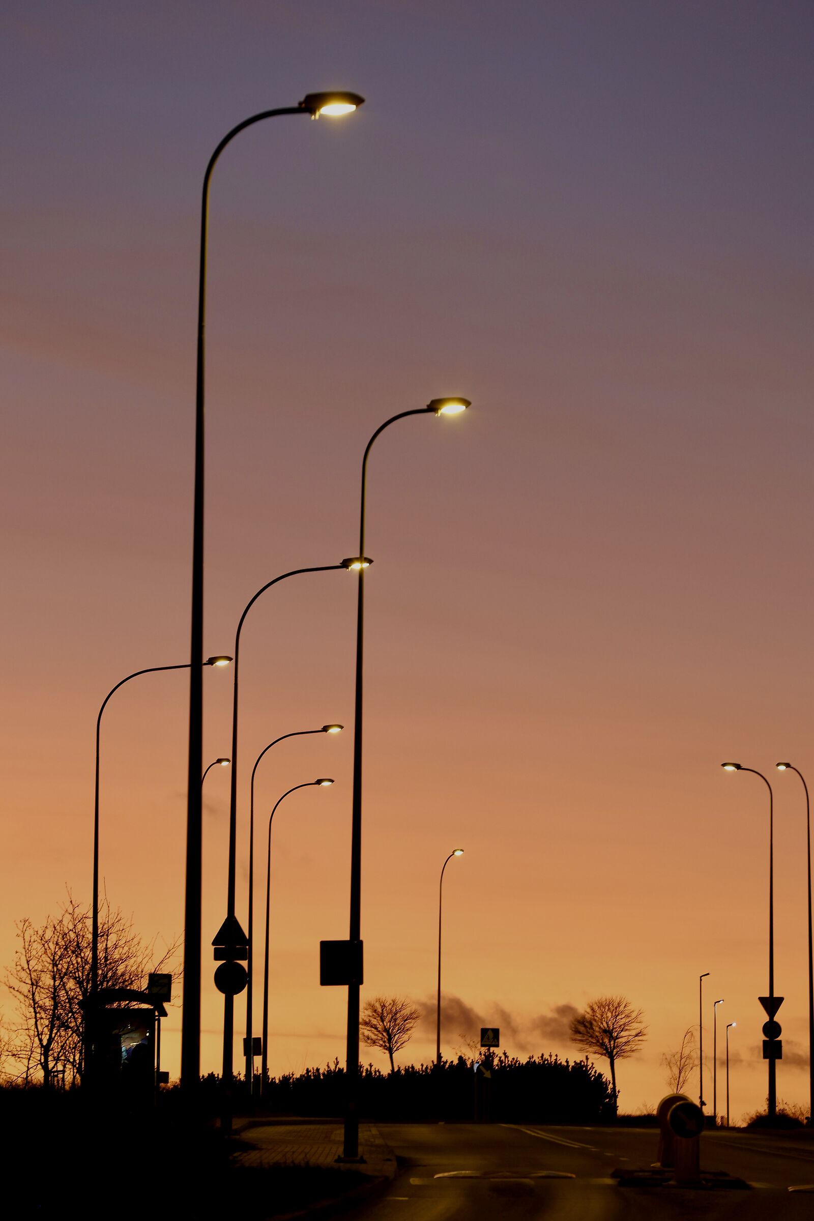 City sunset