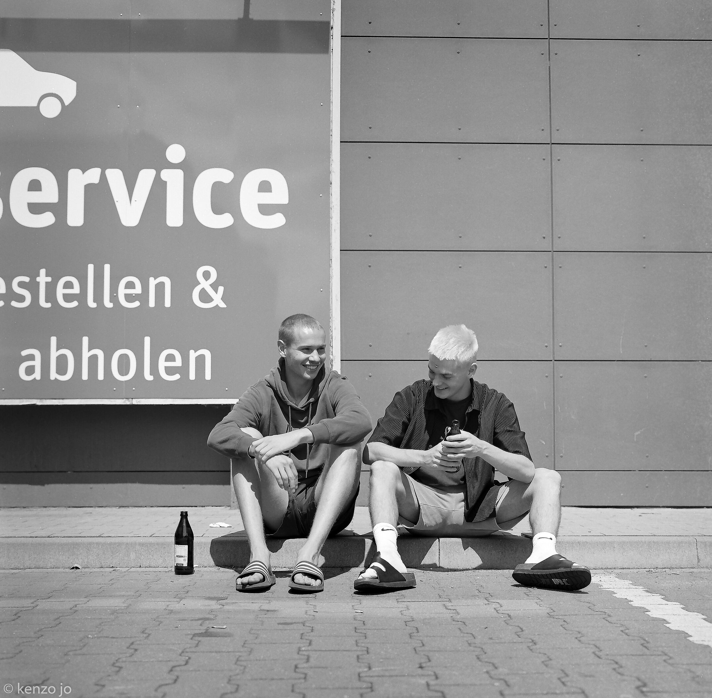 Bier und Lächeln