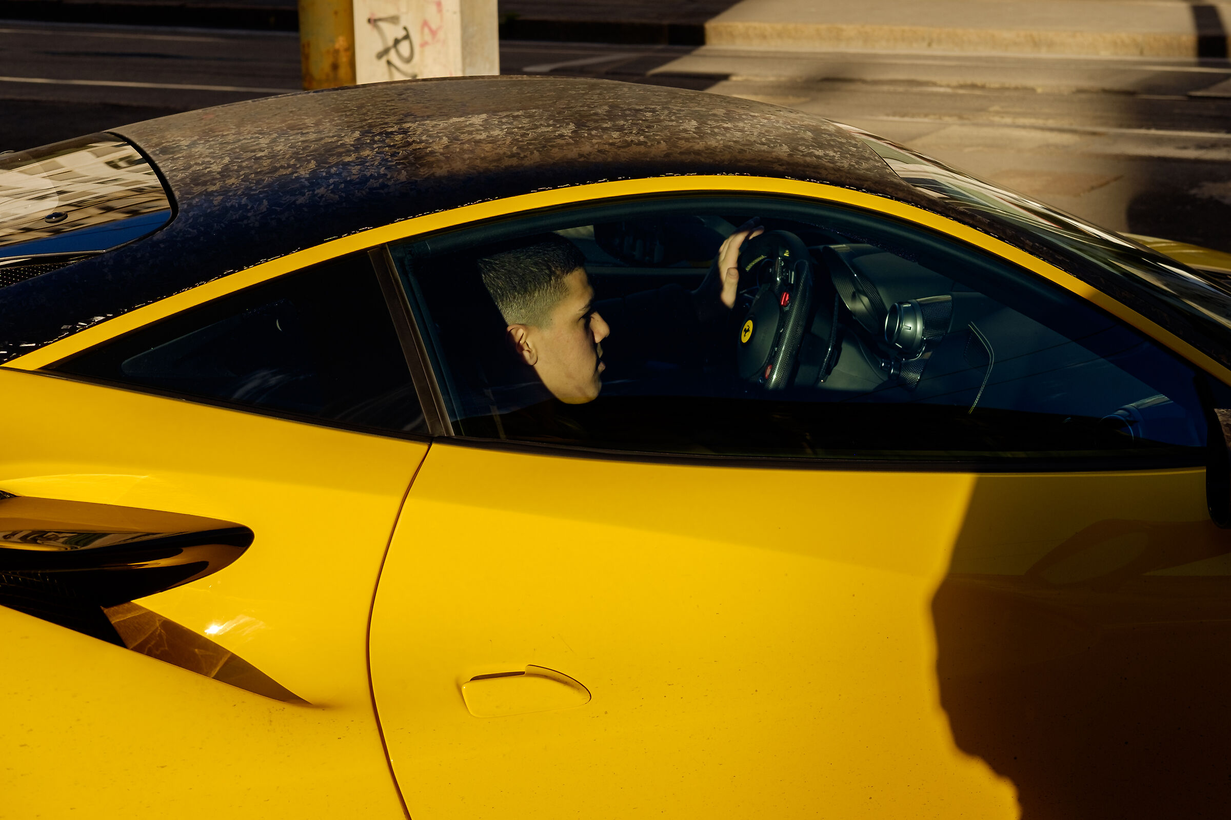 Yellow Ferrari