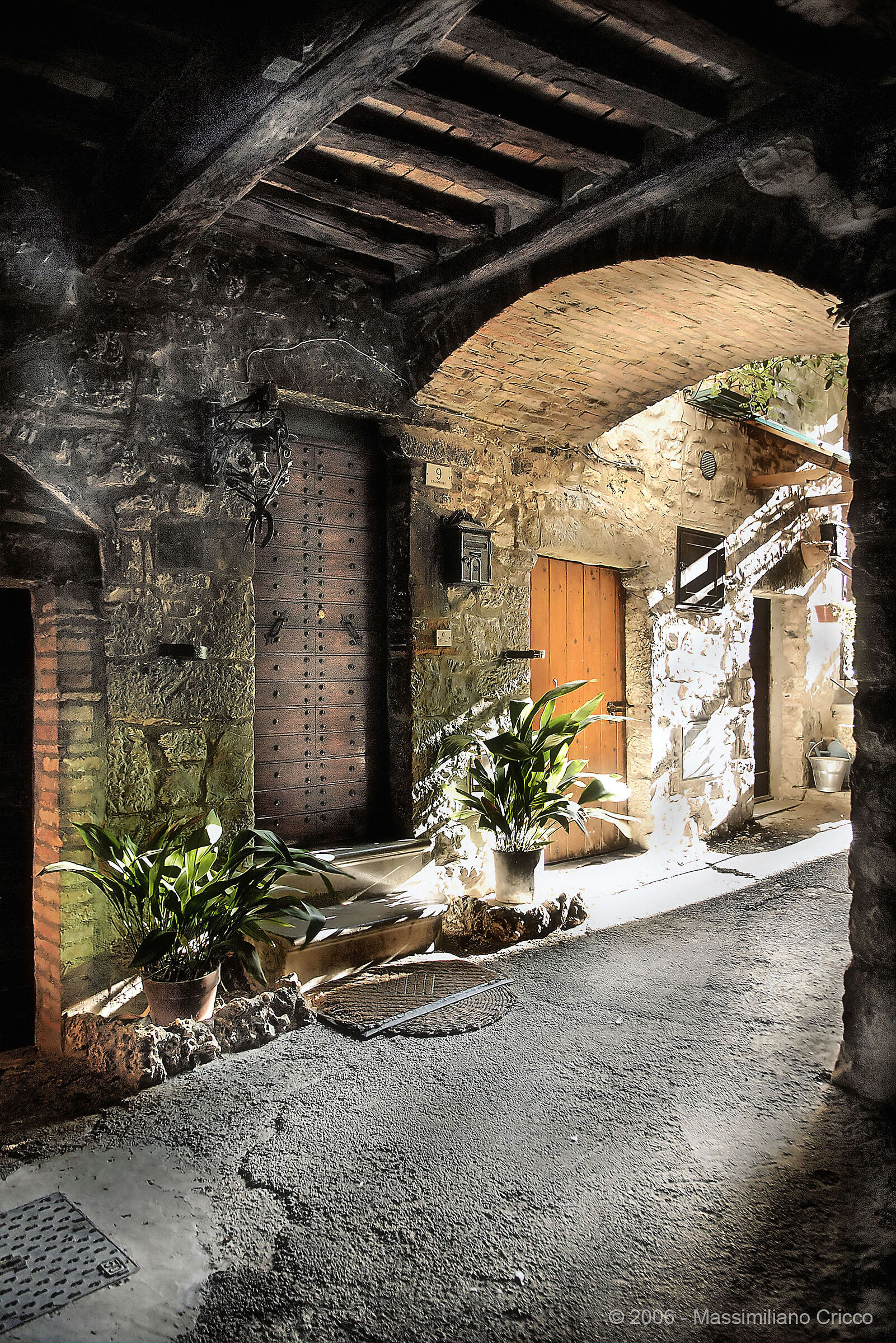 Luce mattutina nel borgo, Cecanibbi, Todi (PG)