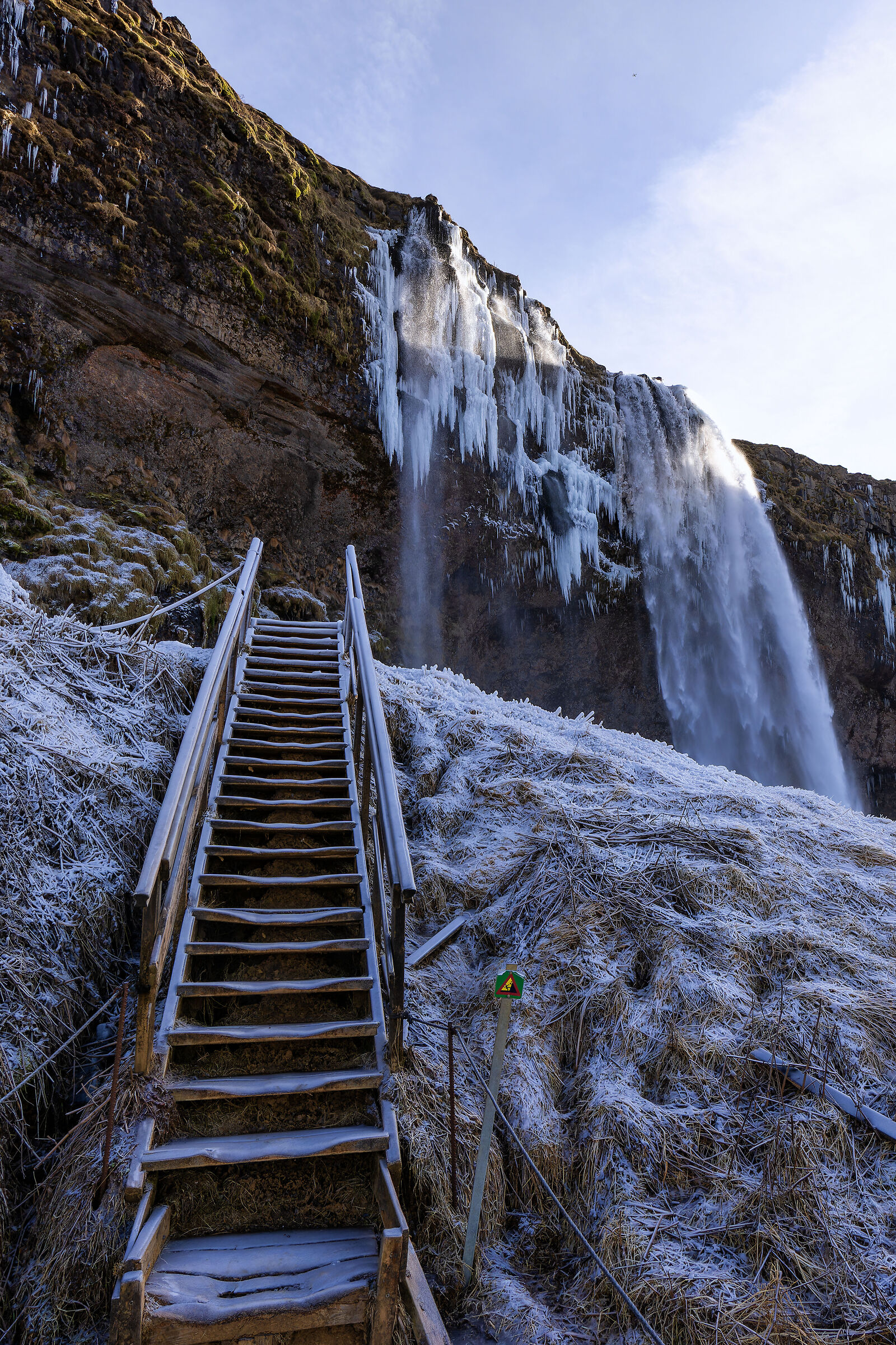 La scala ghiacciata-Seljalandsfoss