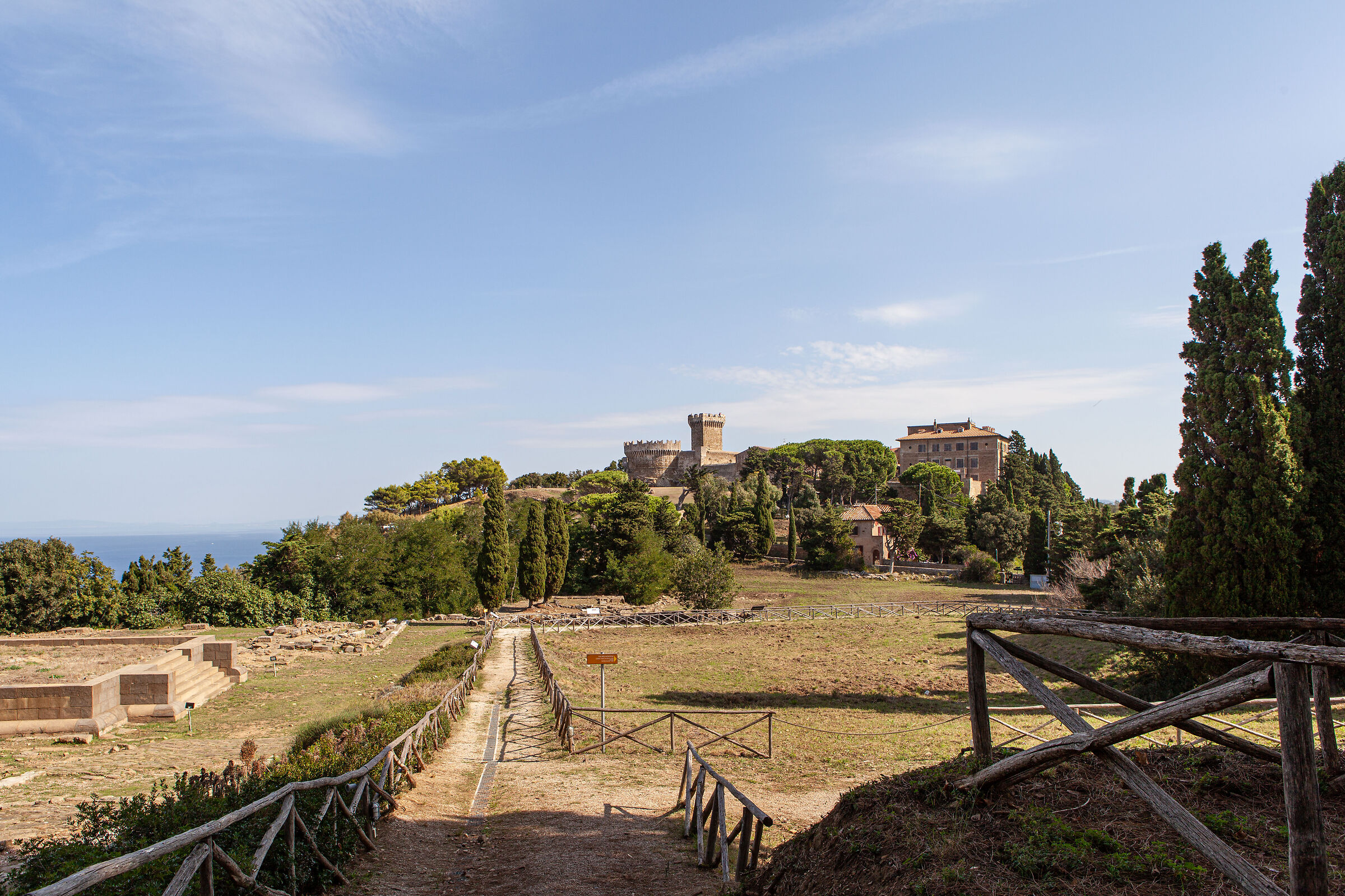 Populonia, the village seen from the acropolis