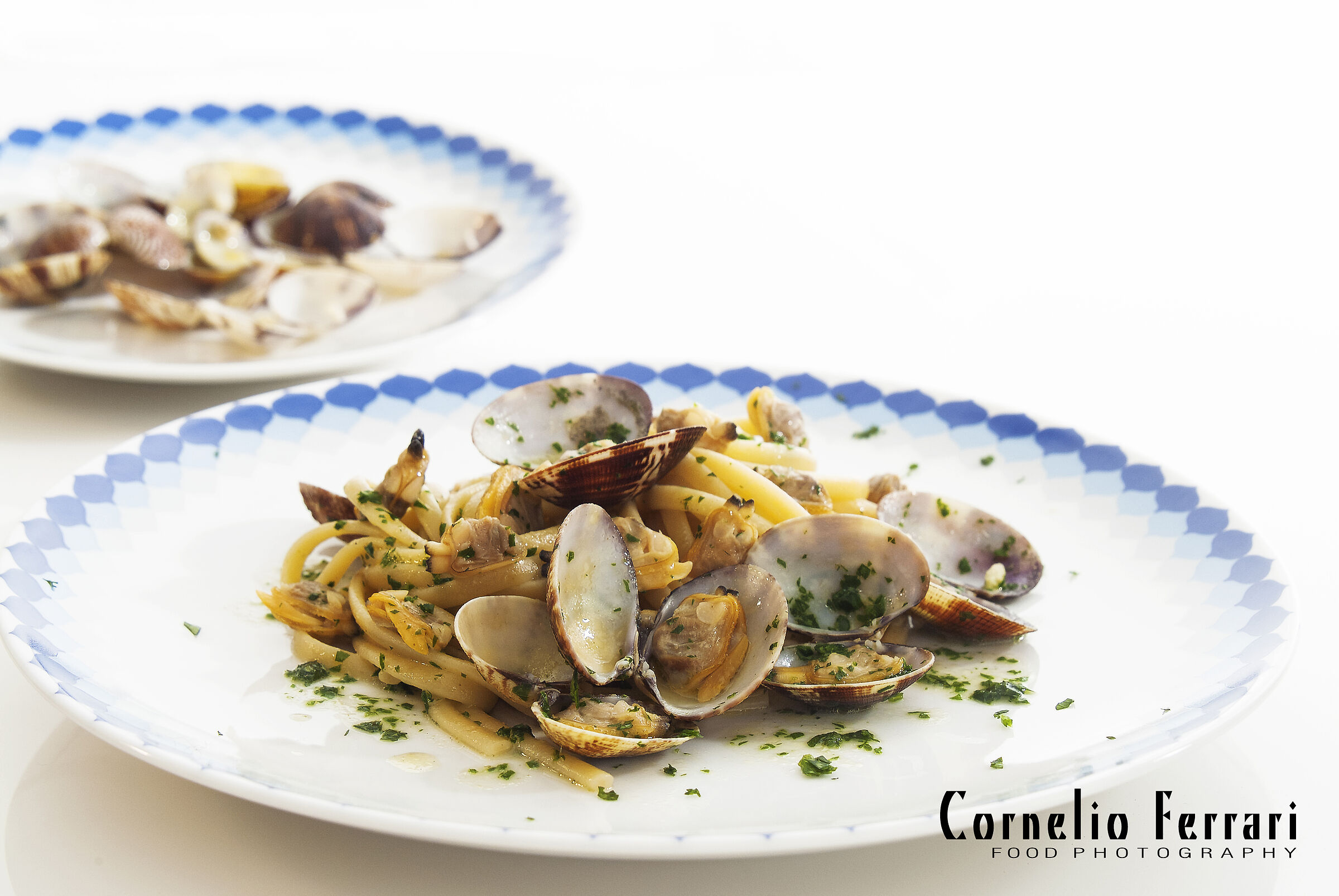 piatto pasta trenette con vongole veraci