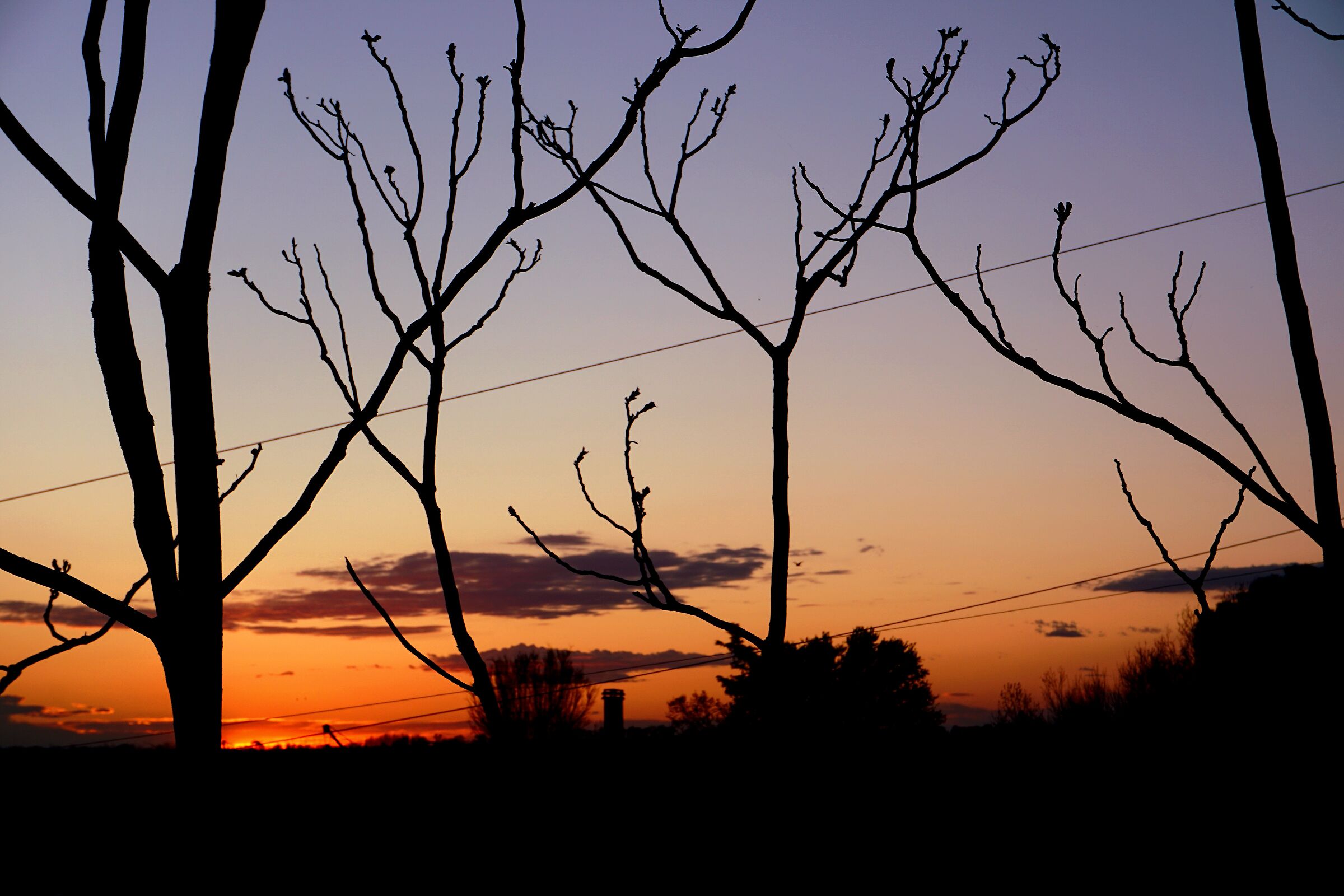 Sunset, valley