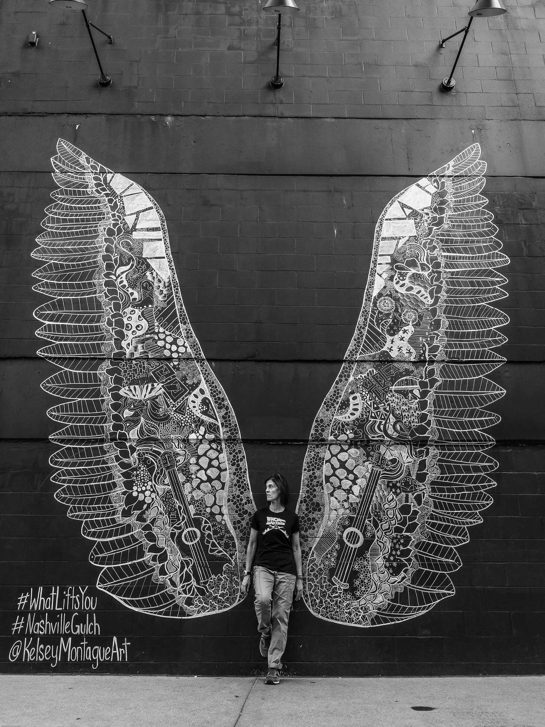 Standing like an angel
