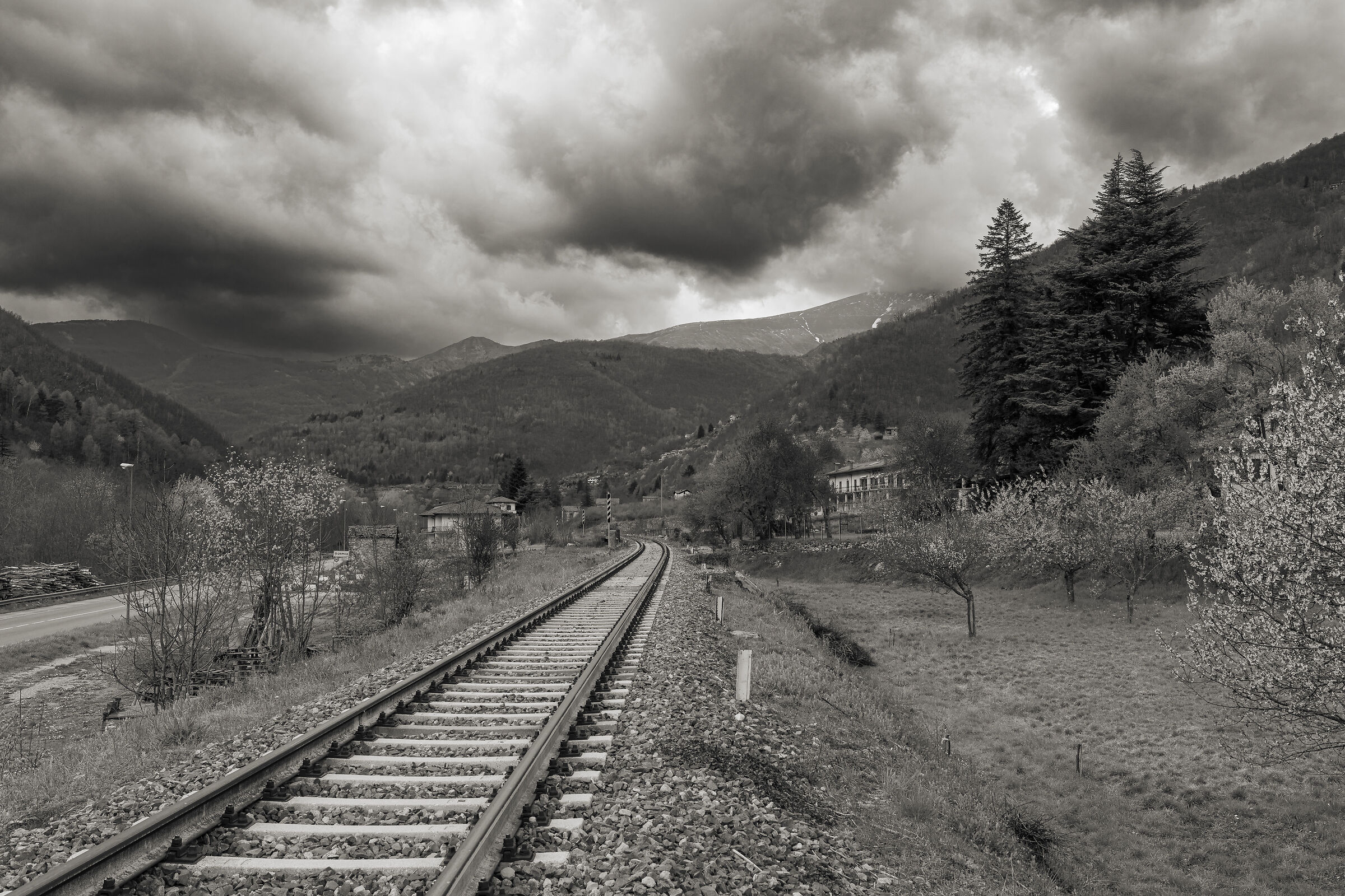 Ancient railway road