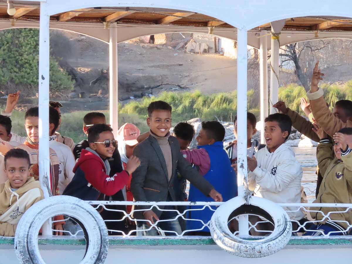 Children on a trip