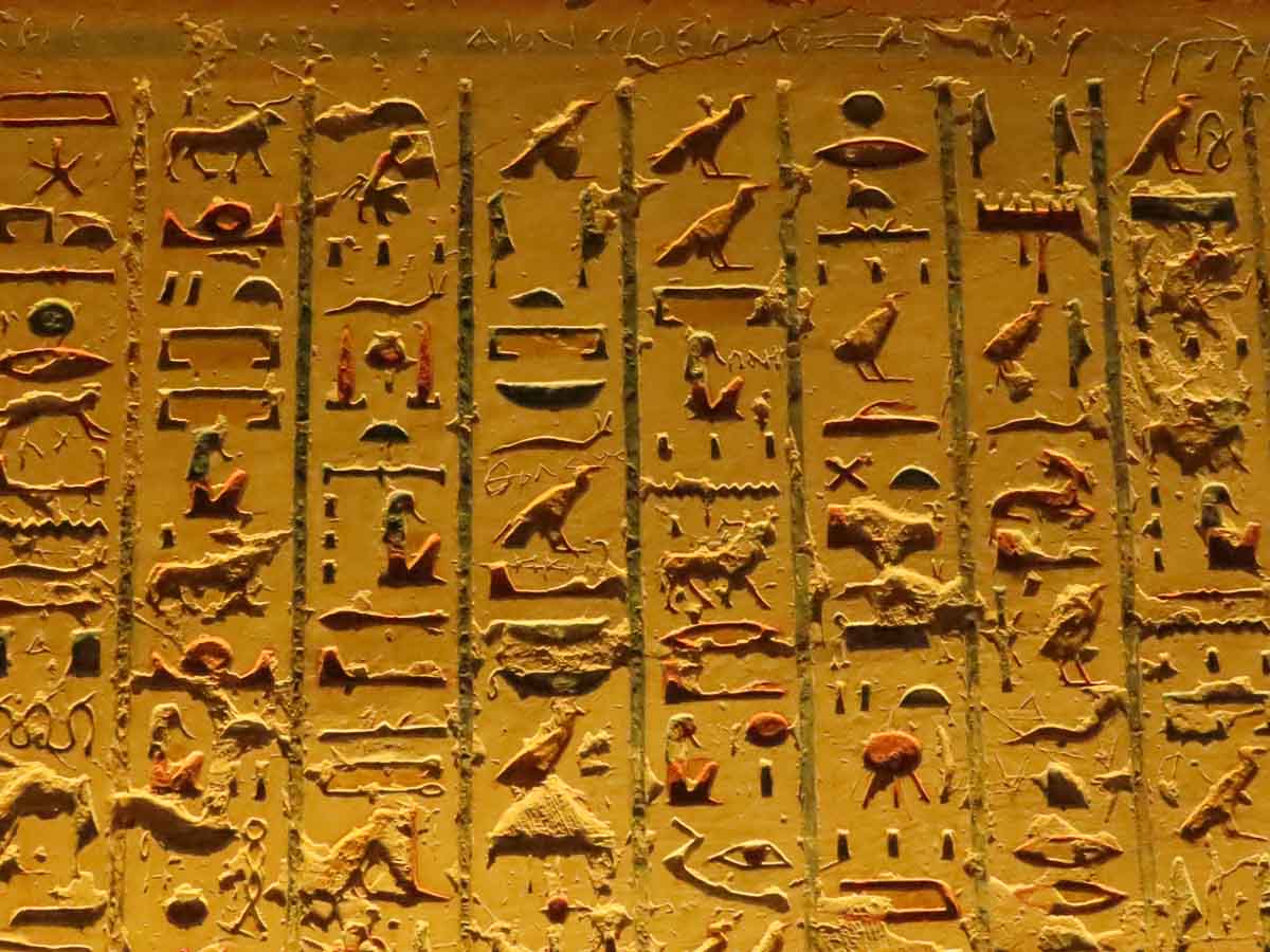 Excavated writing