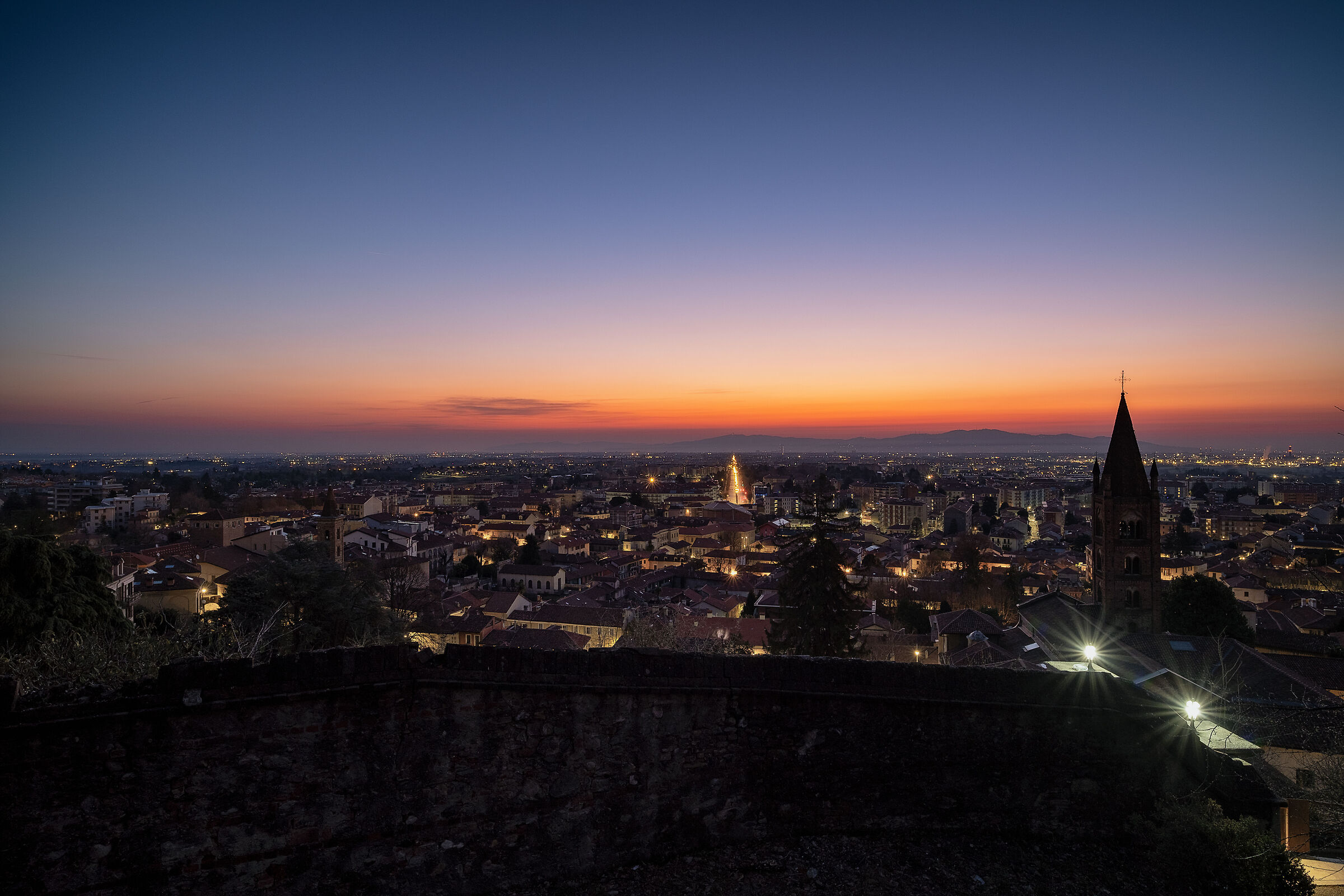 Alba su Torino da Rivoli