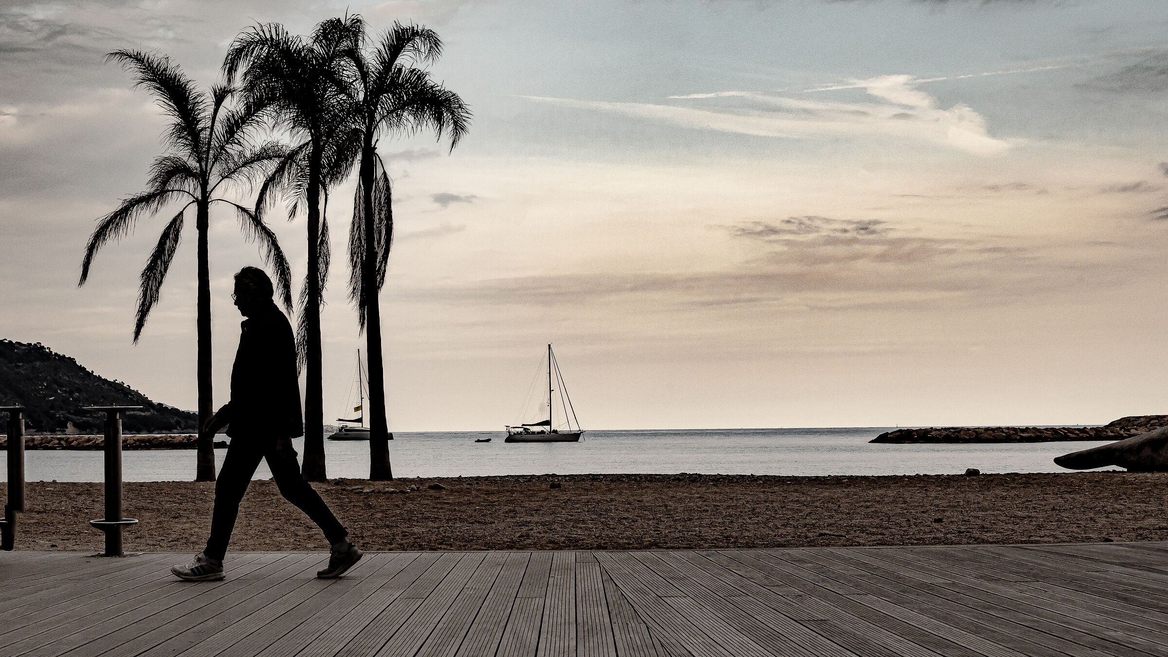 La passeggiata al tramonto