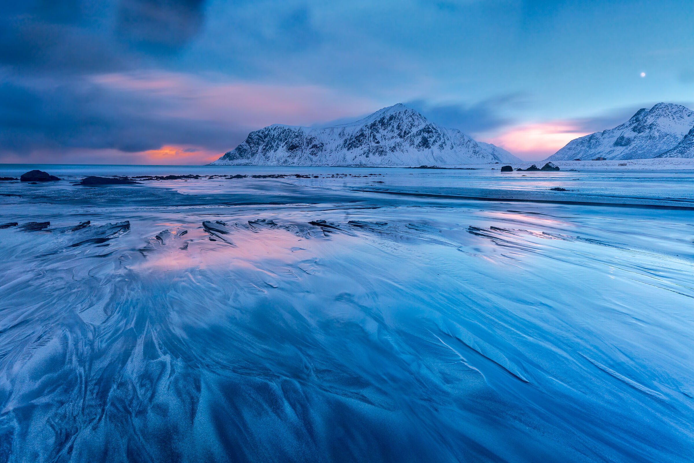 Skagsanden Beach al tramonto
