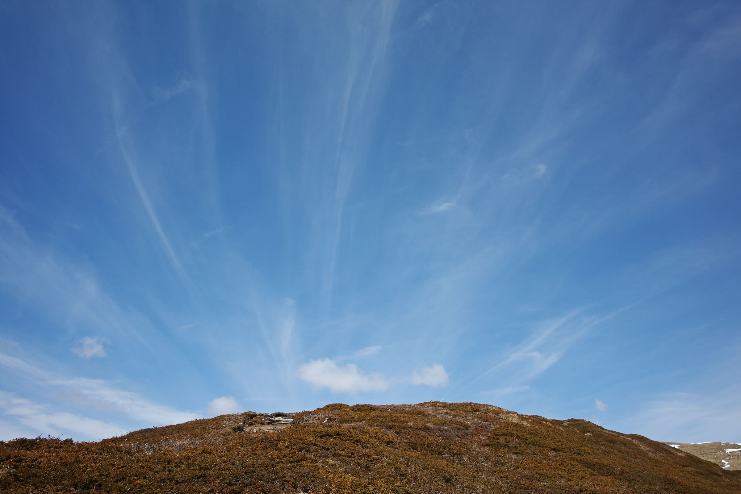 Mount Cusna and sky